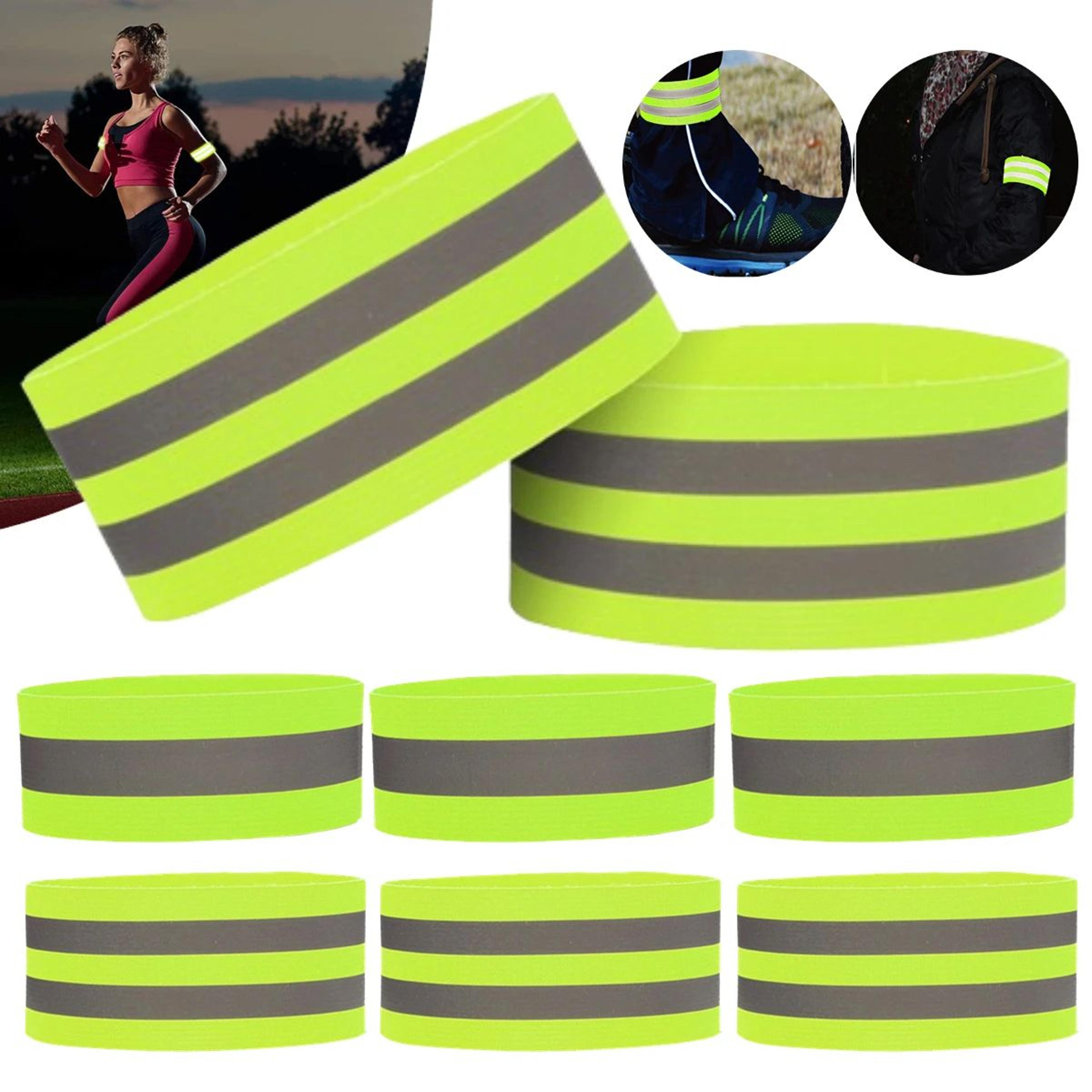 elastic reflective safety bands for night walking running and cycling