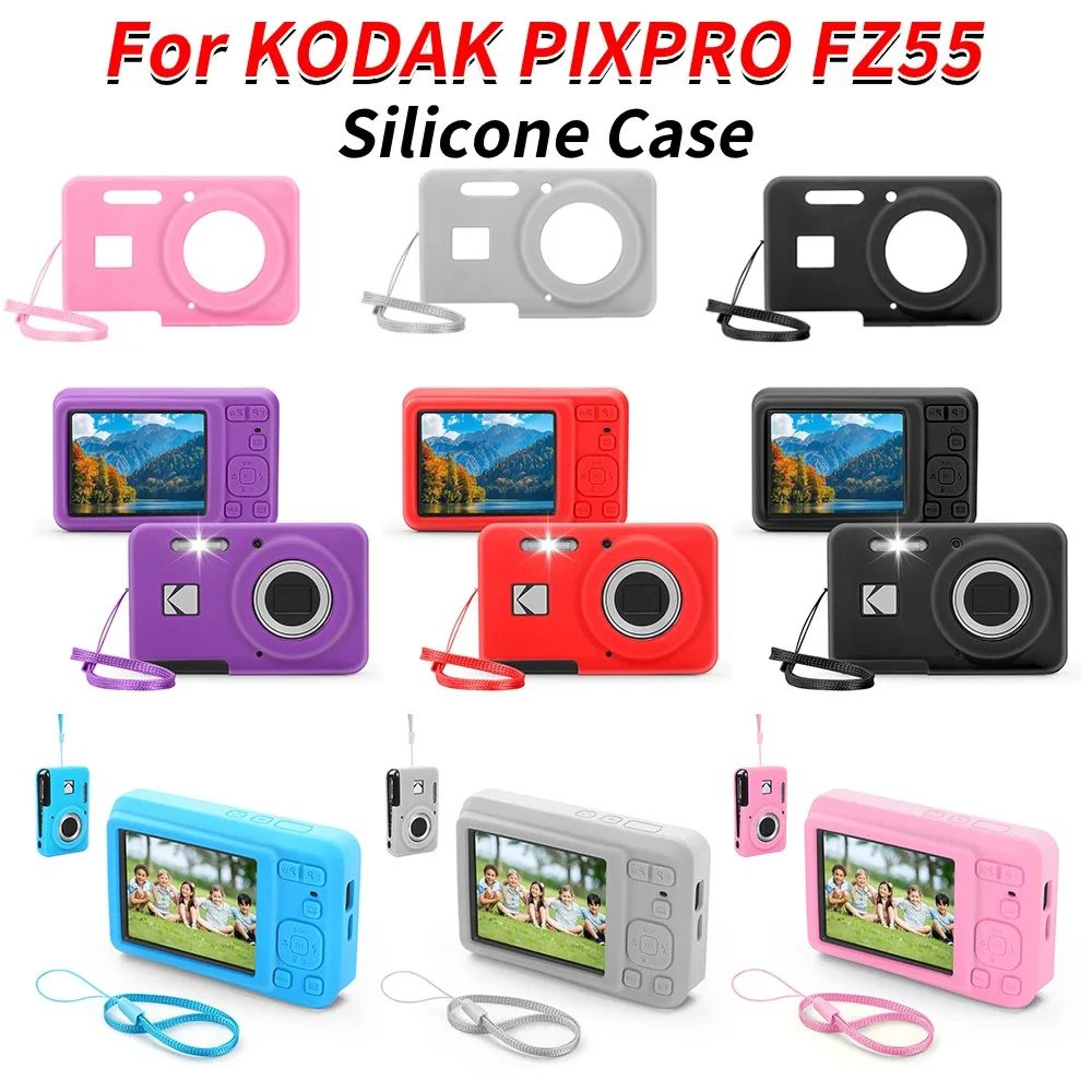 slim protective camera case with lanyard for kodak pixpro fz55