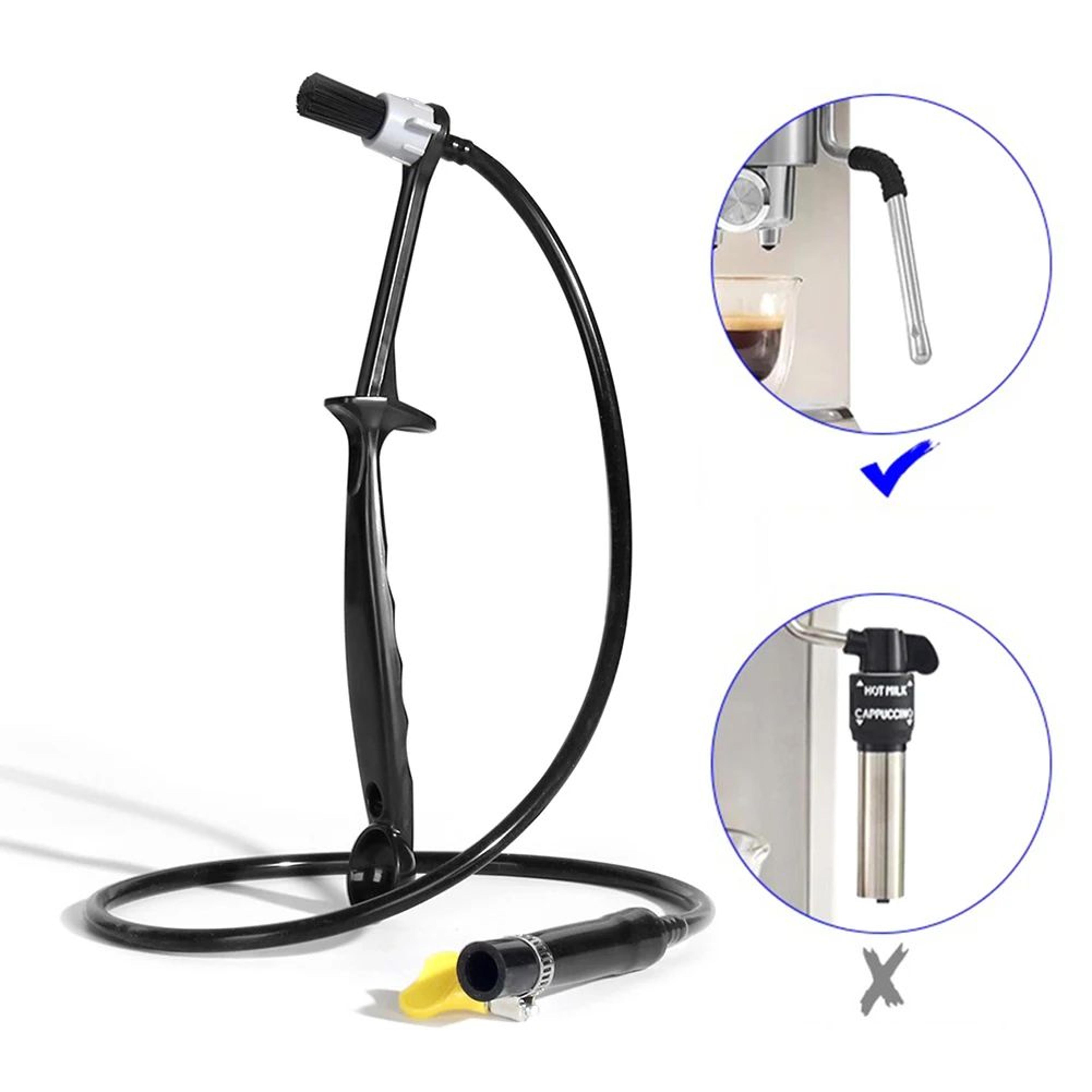espresso coffee machine steam cleaning brush