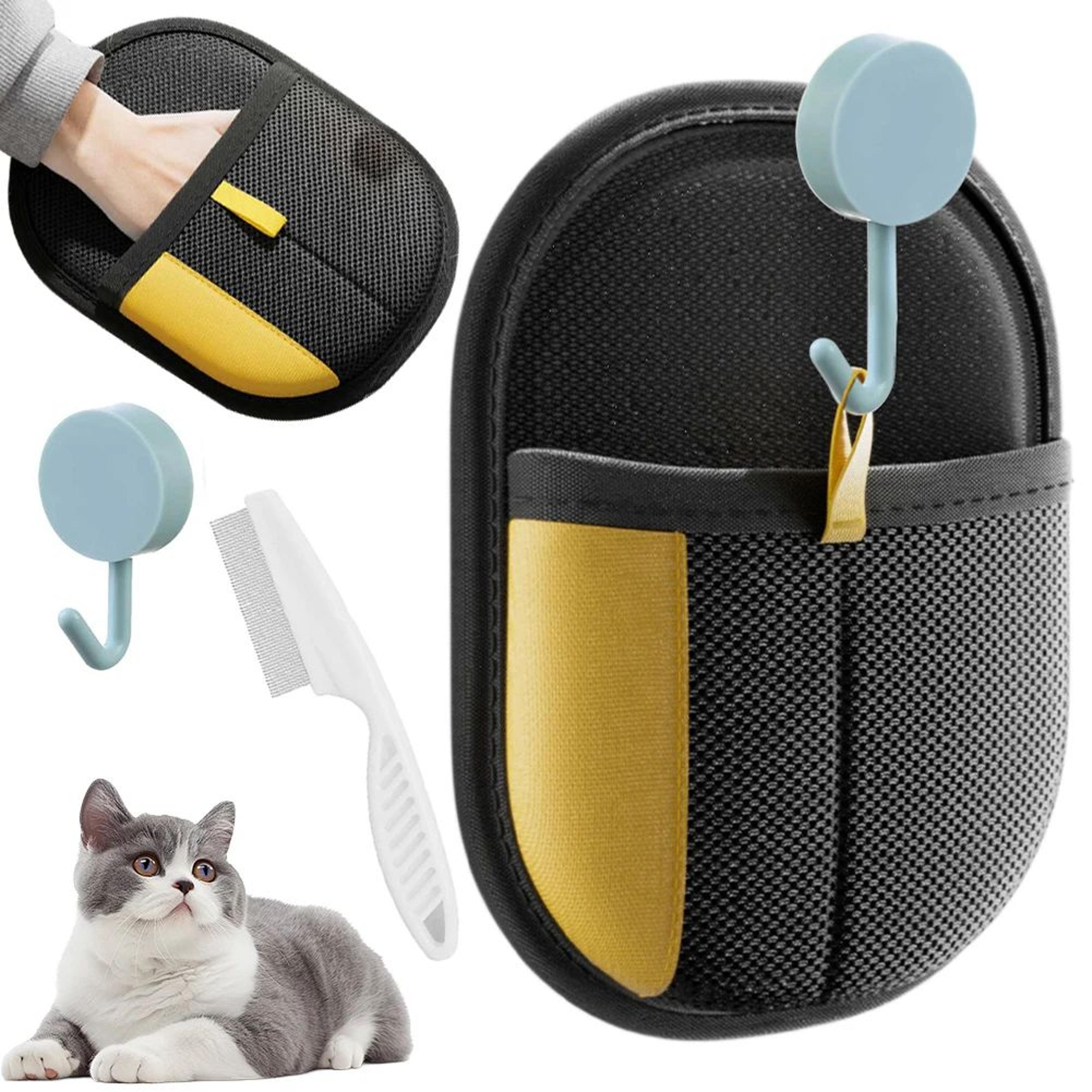 anti static pet grooming and hair removal glove