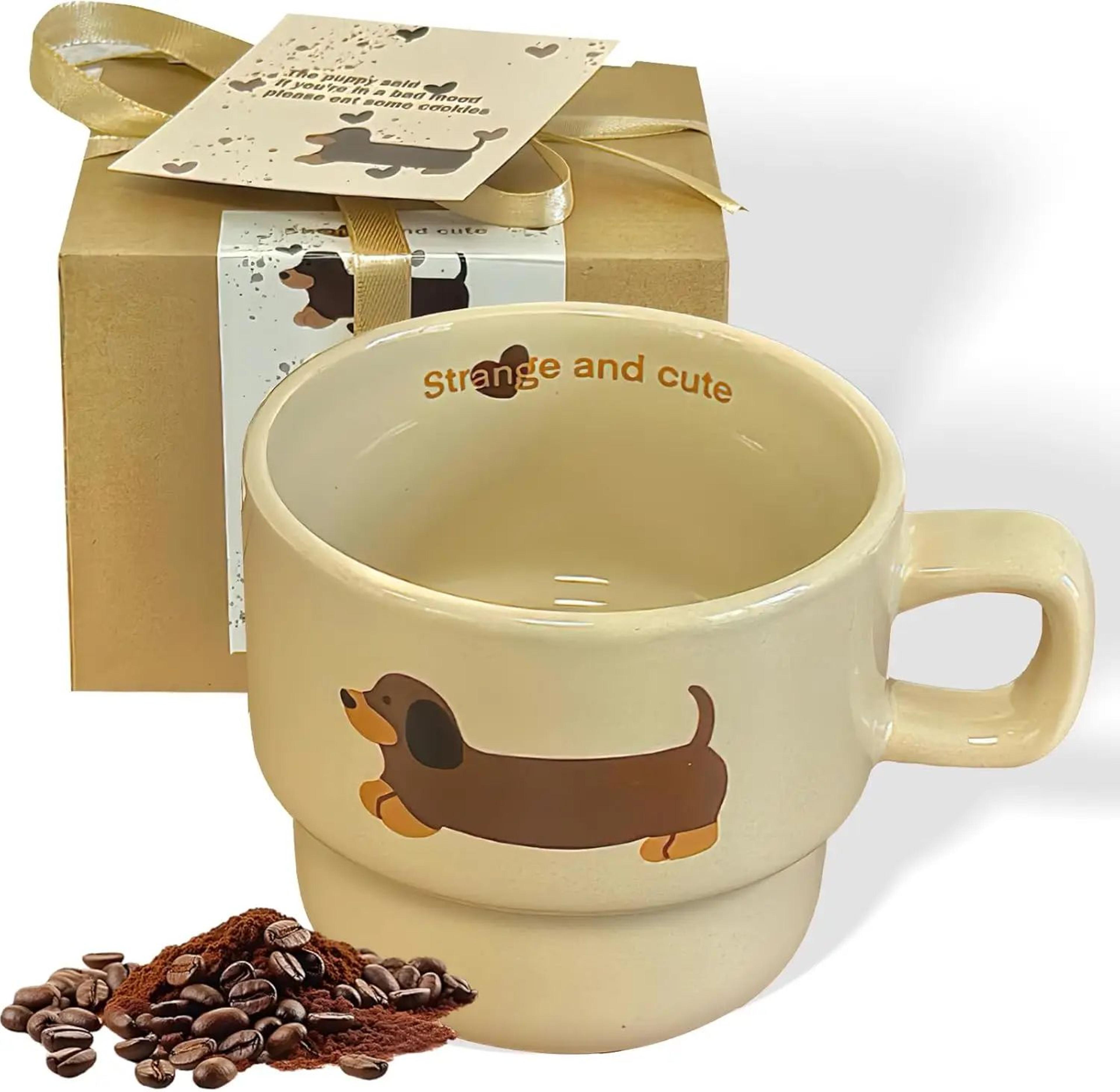 dachshund dog ceramic coffee mug for dog lovers