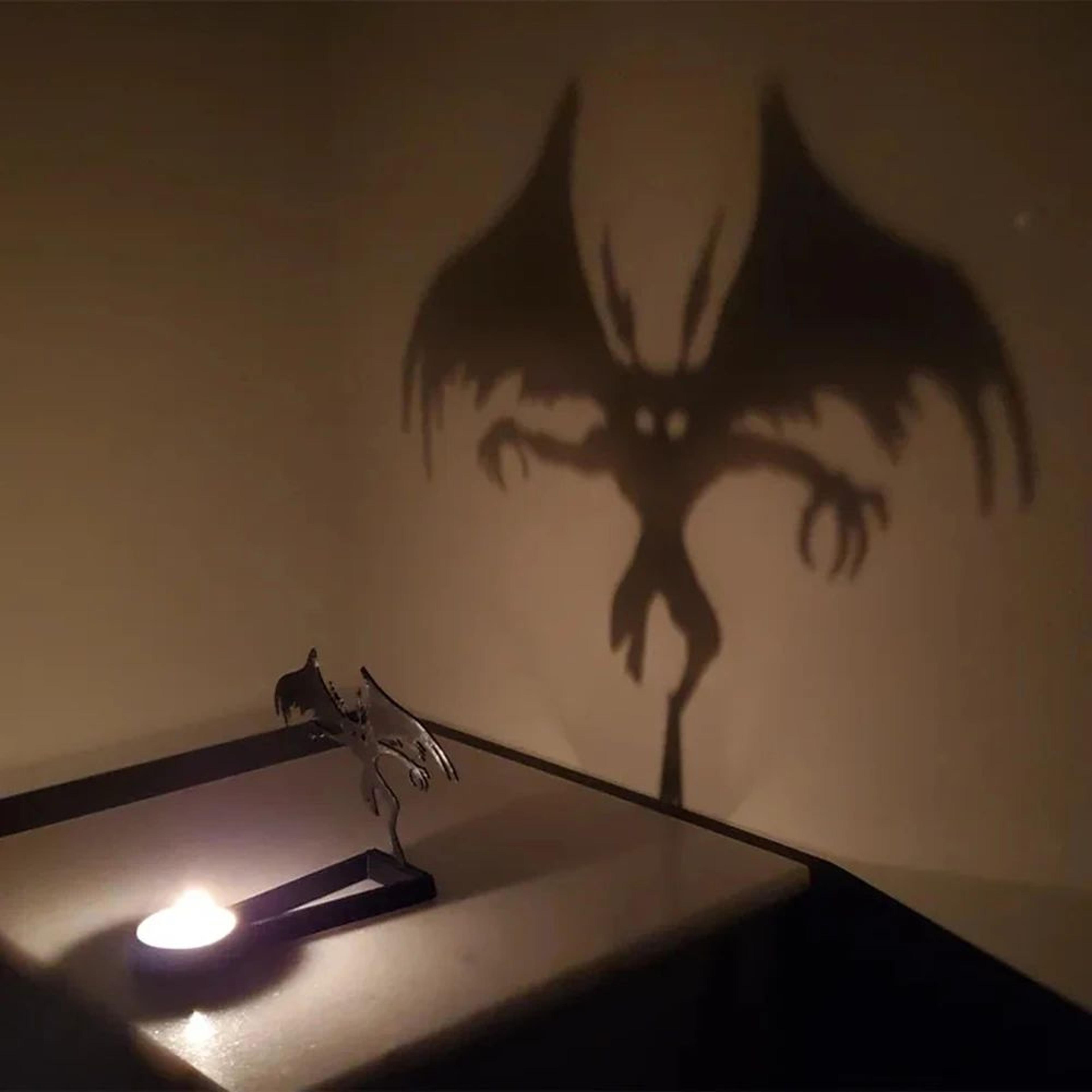 funny shadow candle holder creative table decoration