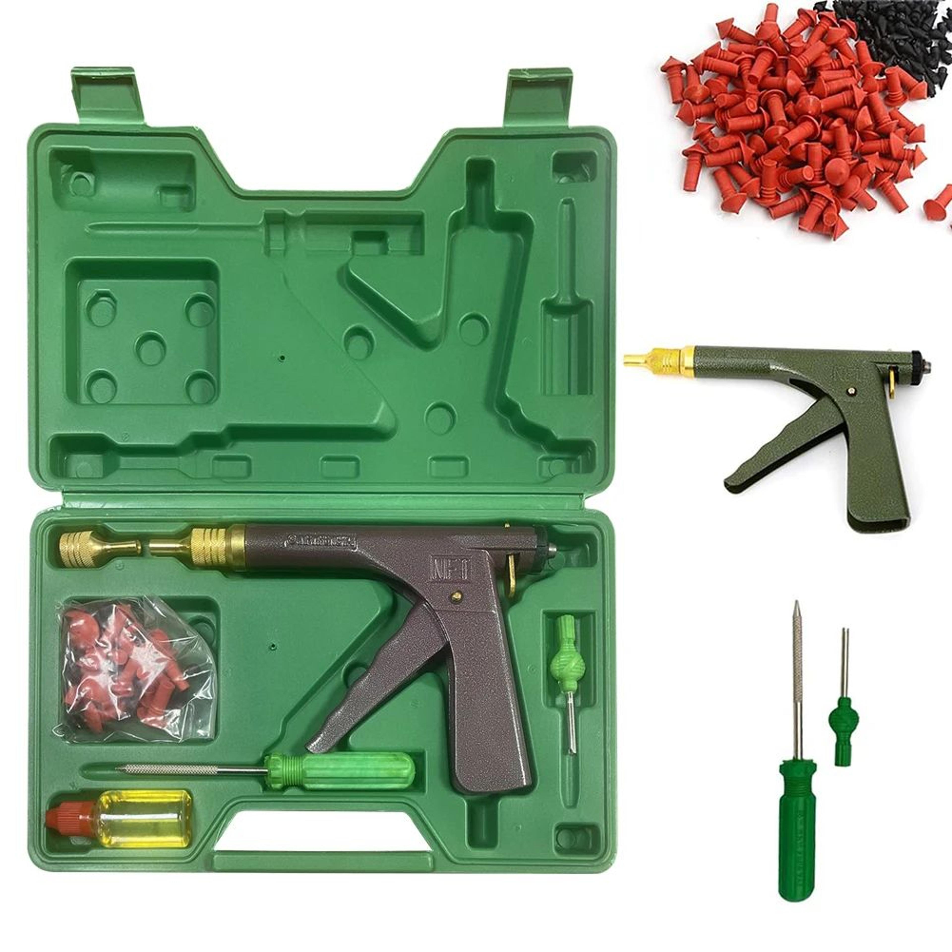 professional tubeless tire puncture repair gun kit for car and bike