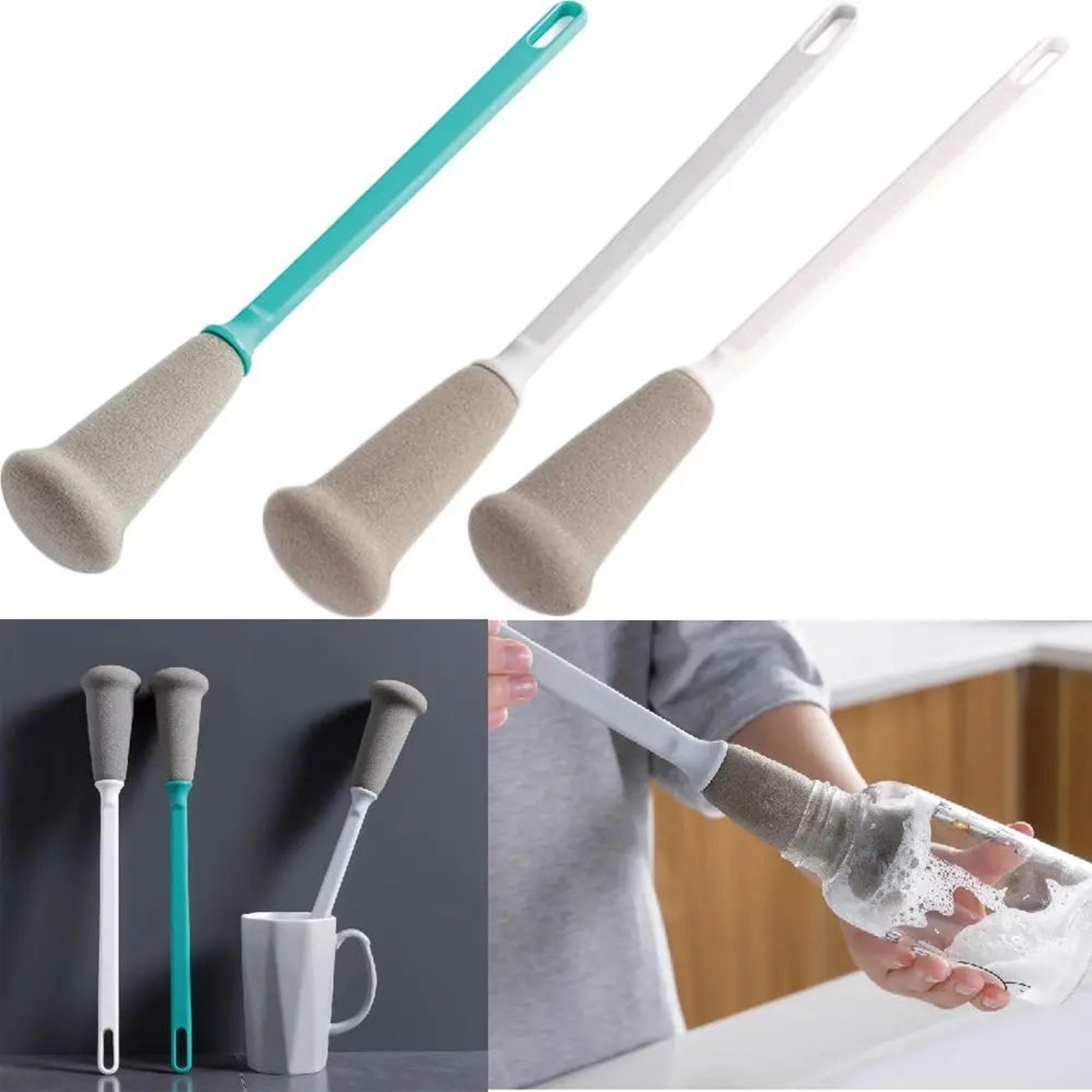 long handle sponge brush for cups bottles and glassware