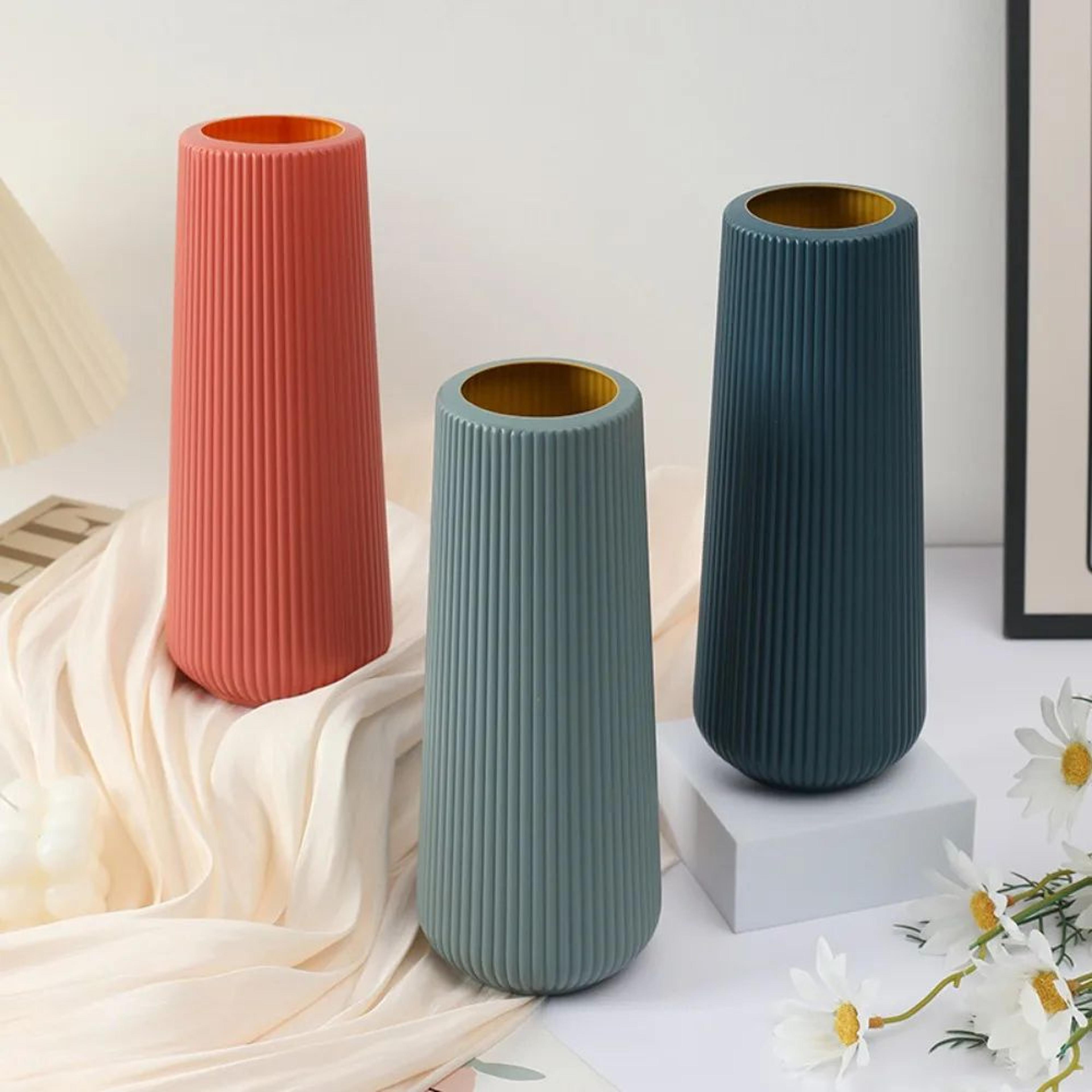 nordic style imitation ceramic plastic flower vase