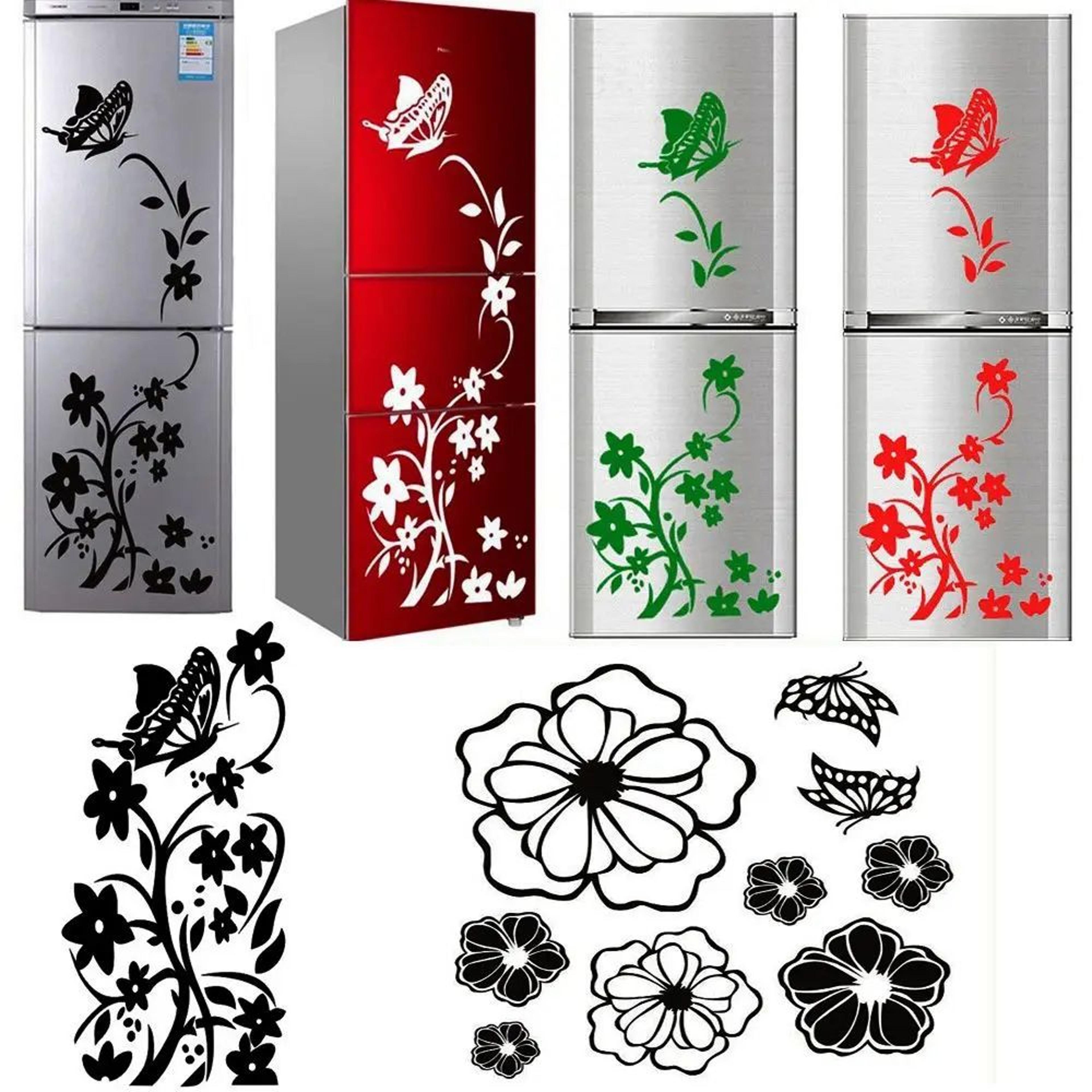 black butterfly wall sticker for home kitchen and refrigerator decor