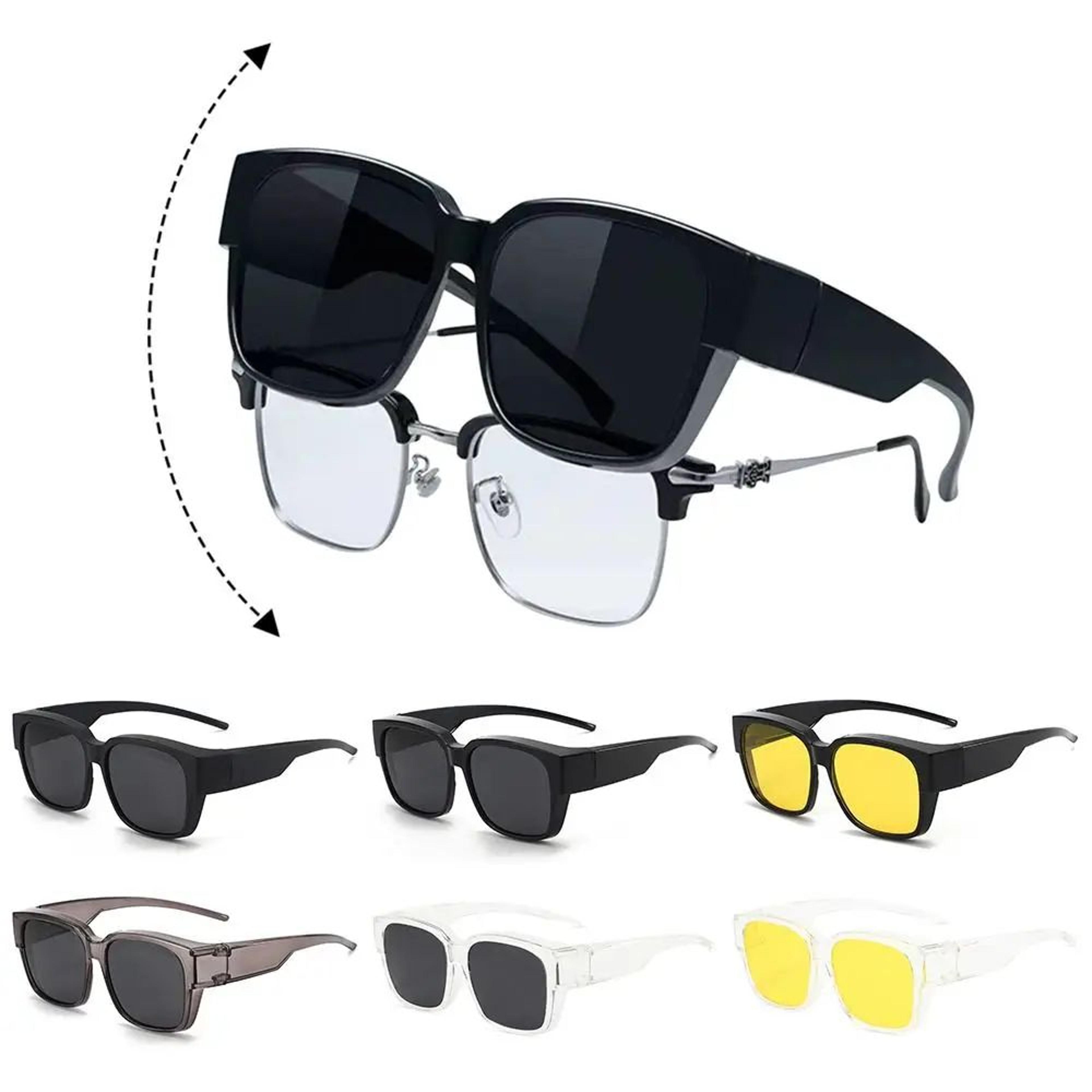 polarized fit over square sunglasses for women and men