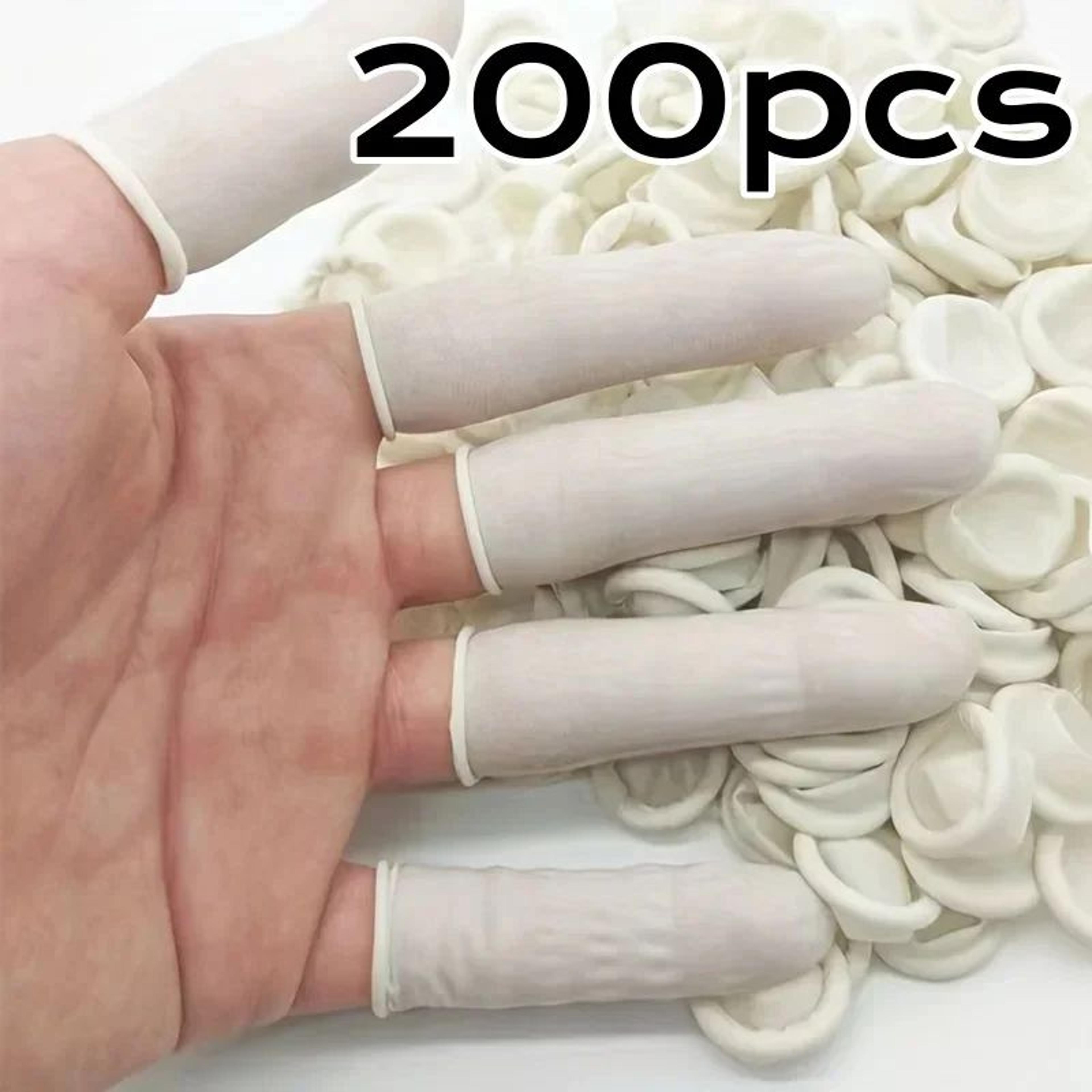 disposable latex finger cots non slip fingertip protectors