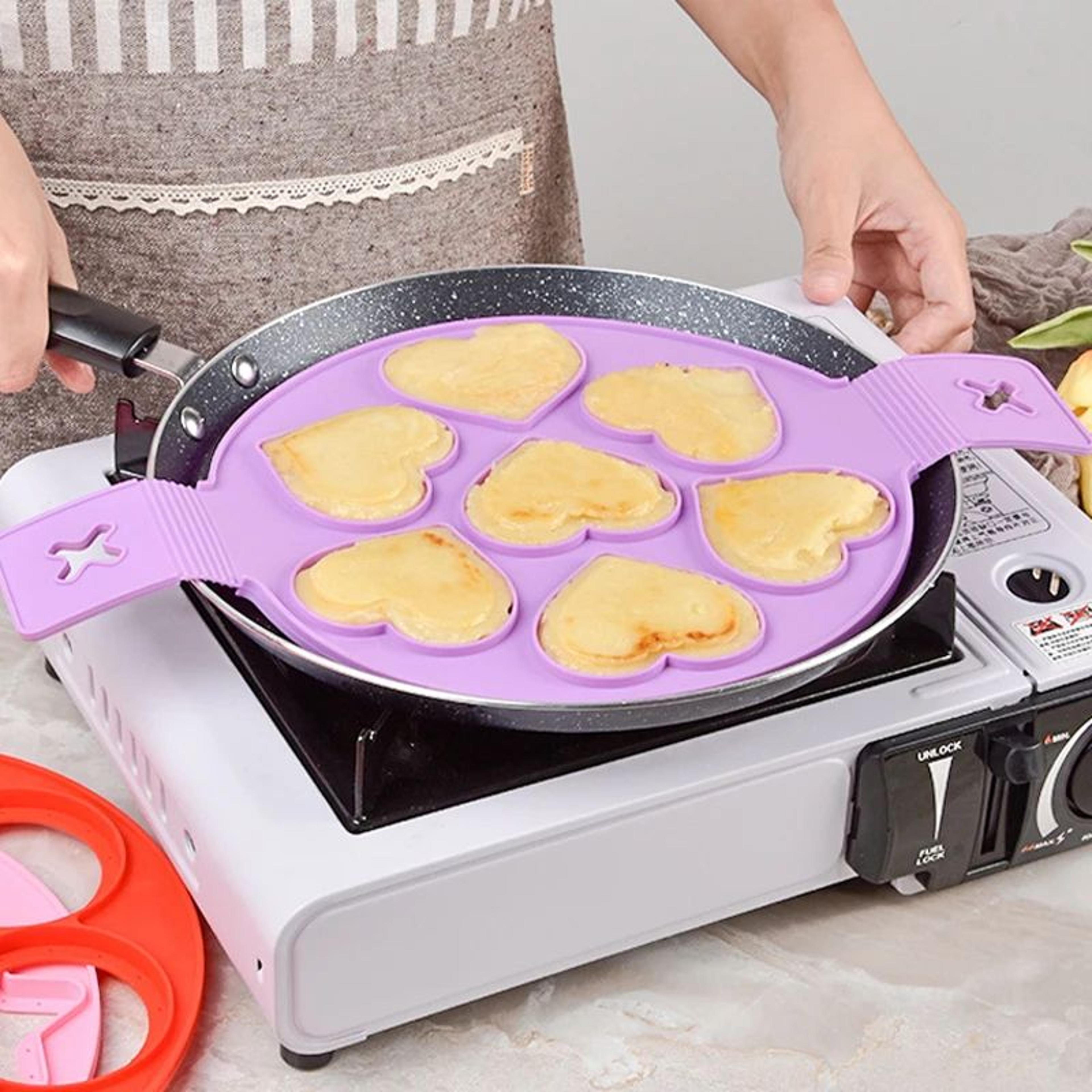 nonstick silicone egg and pancake cooking ring mold