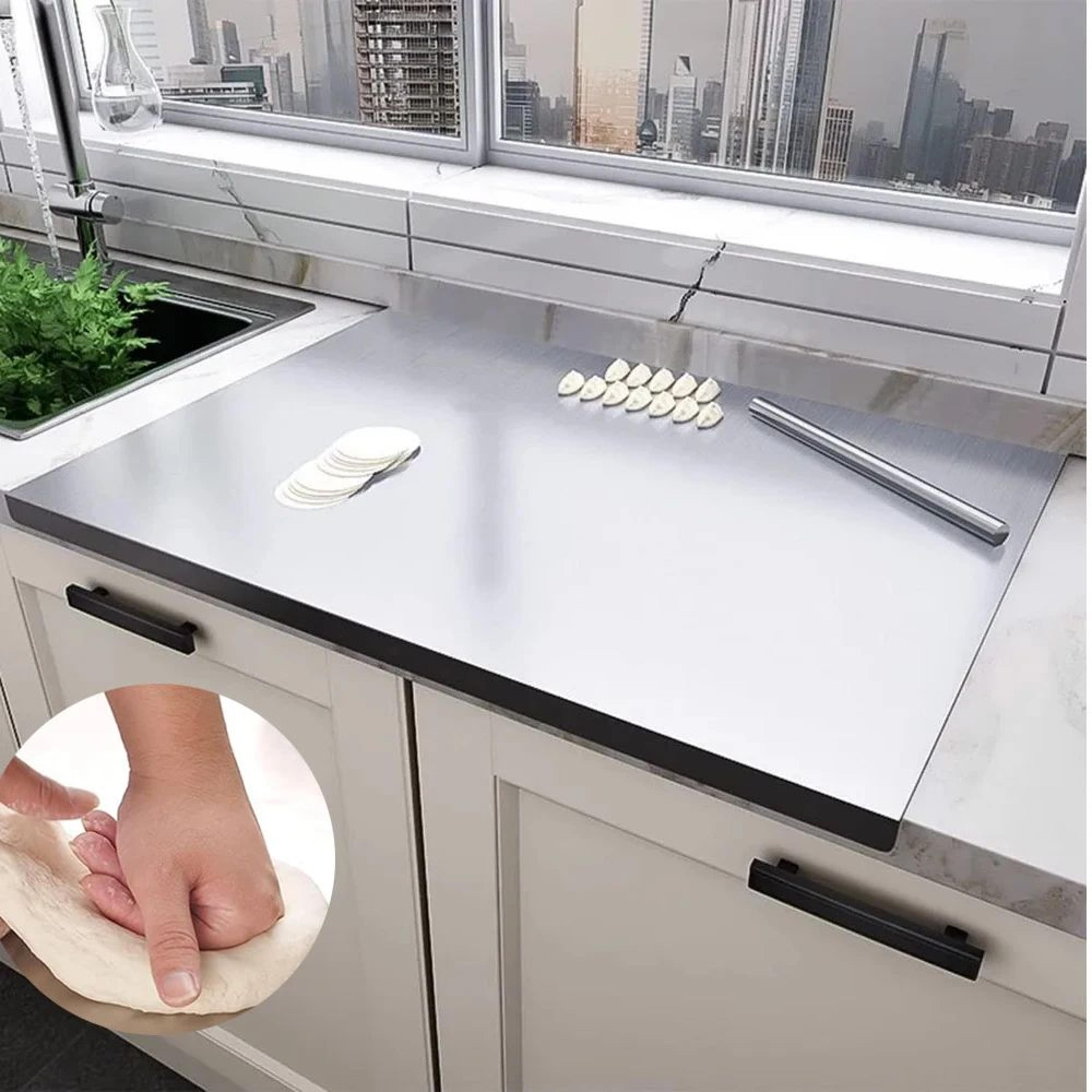 316 stainless steel non slip kitchen cutting board