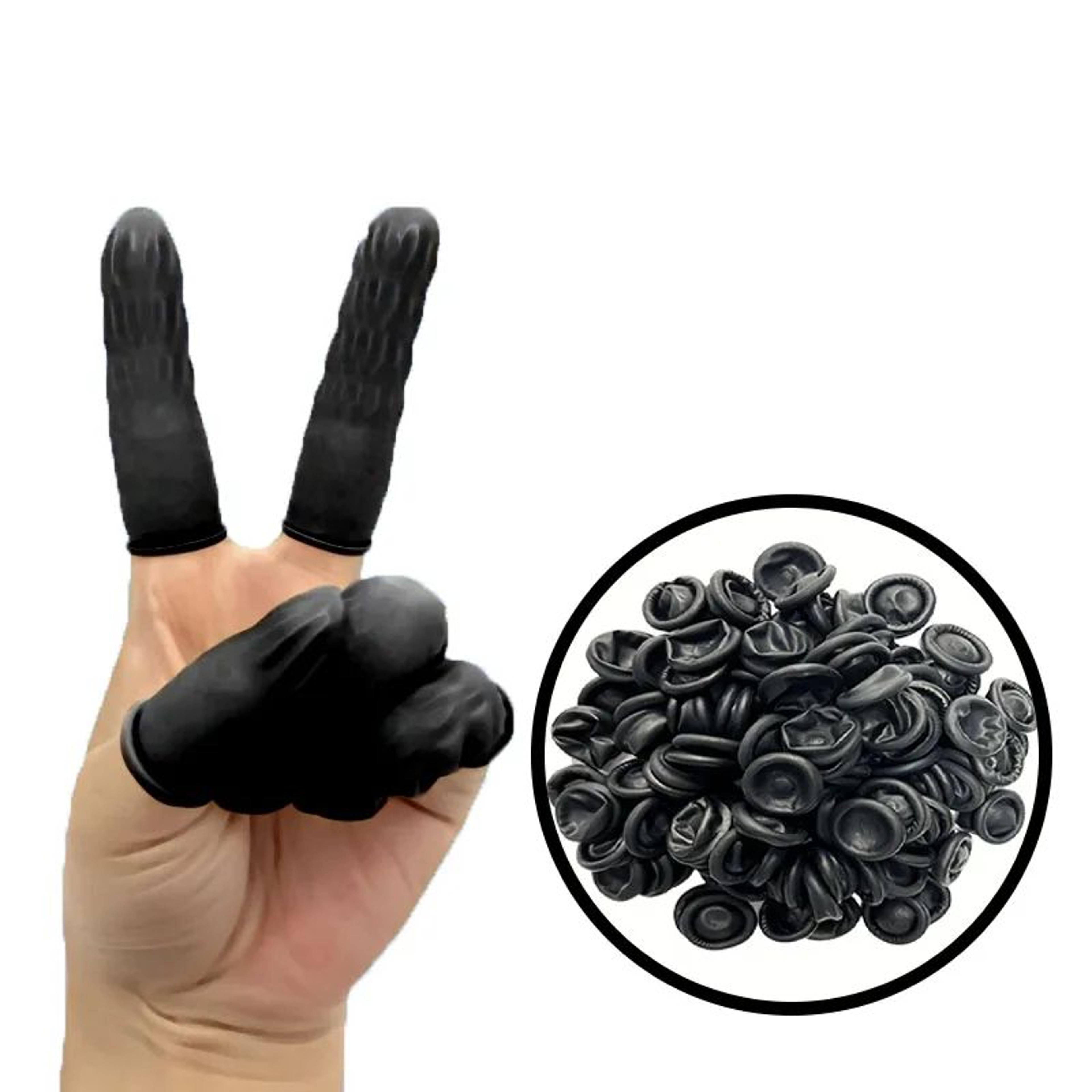 disposable latex finger cots non slip fingertip covers