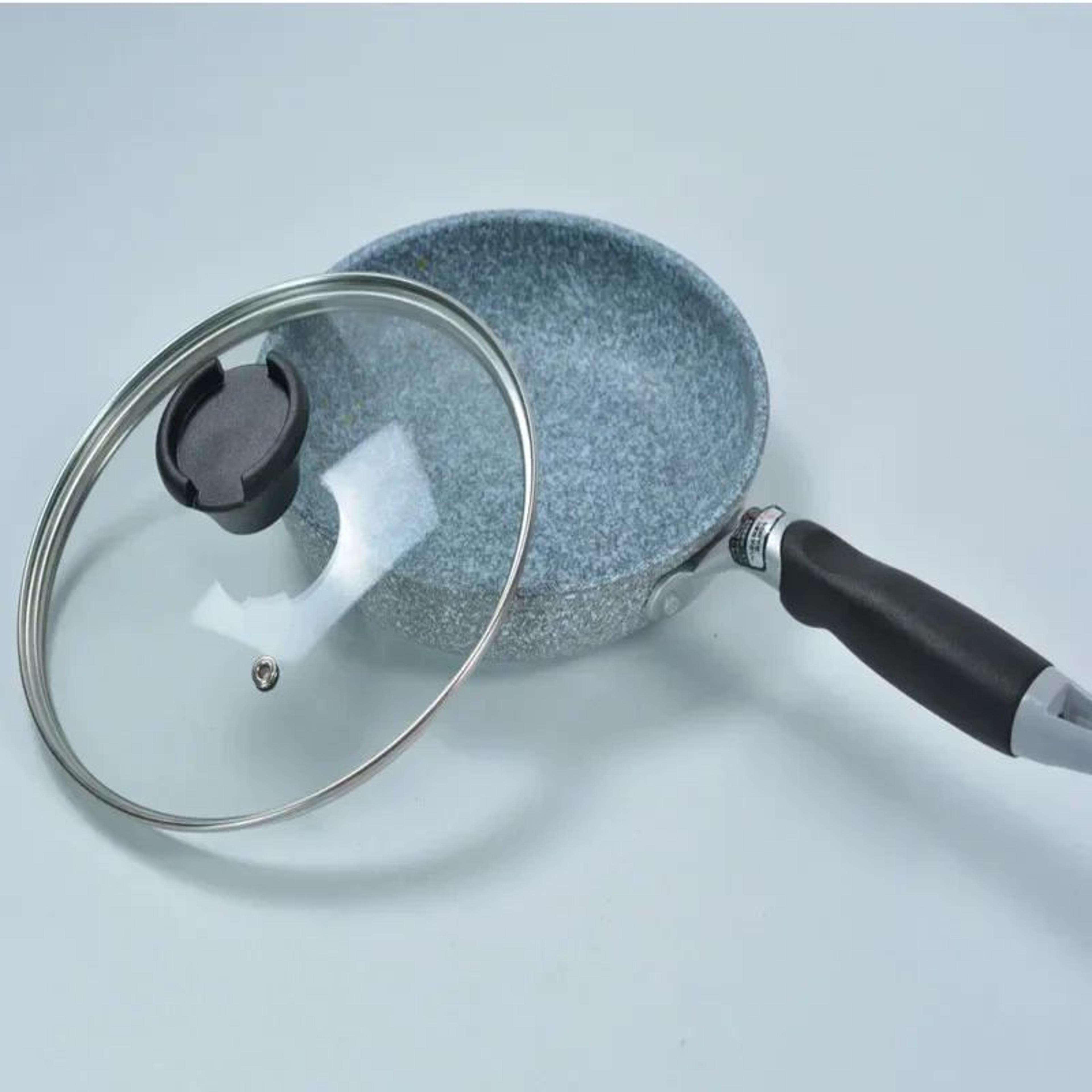 tempered glass pot and pan lid with stainless steel rim