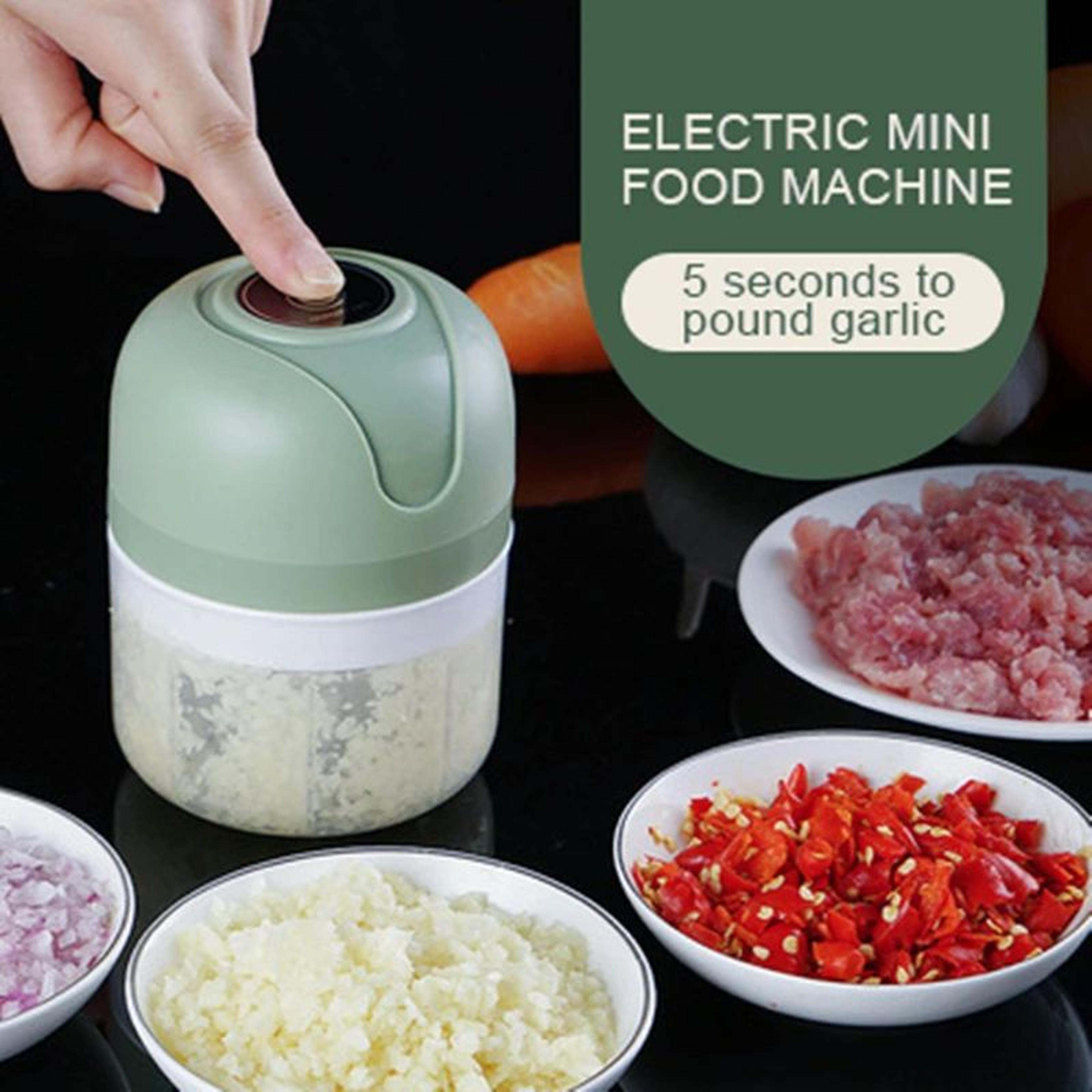 electric garlic vegetable chopper and meat mincer