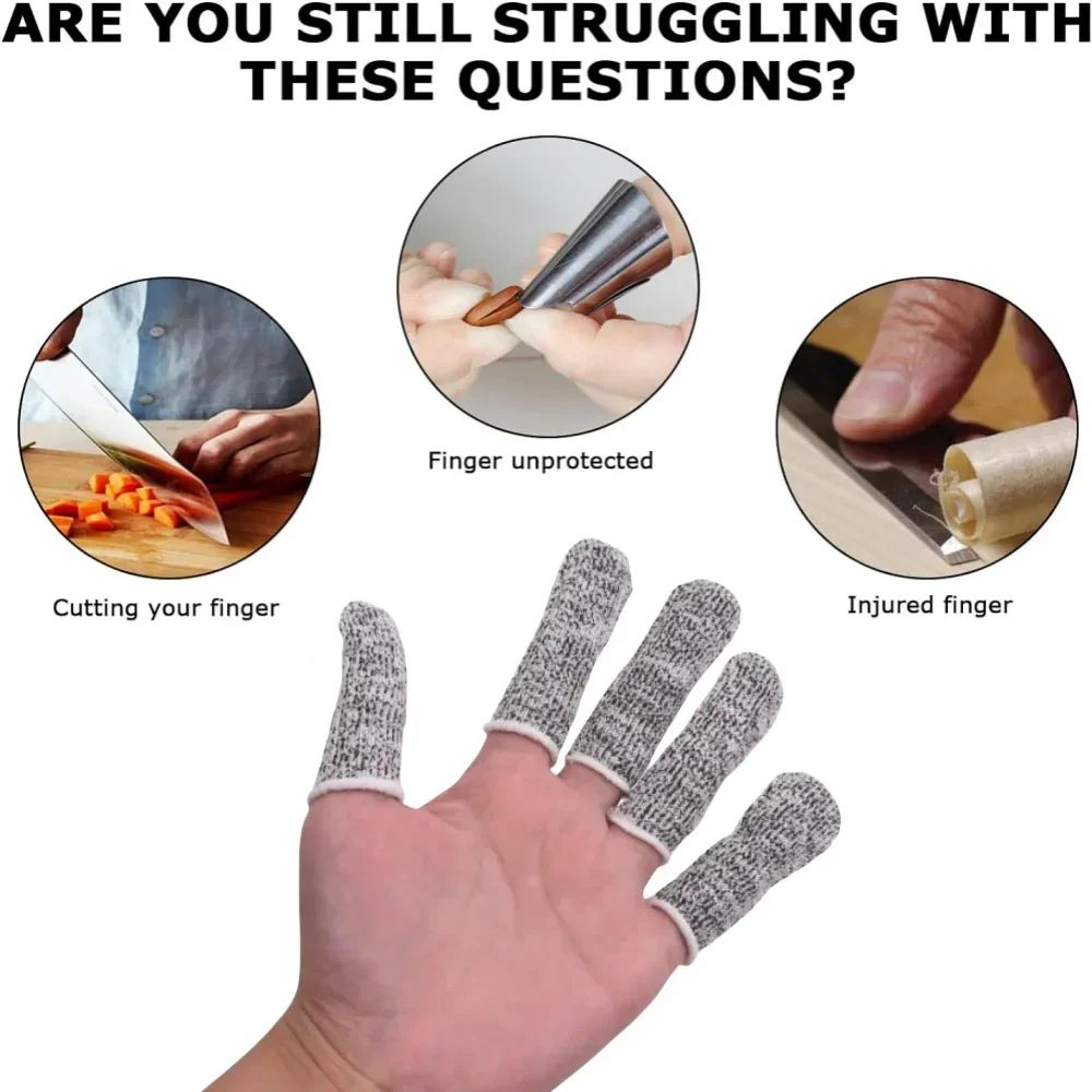 10pcs anti cut finger cots flexible fingertip protectors