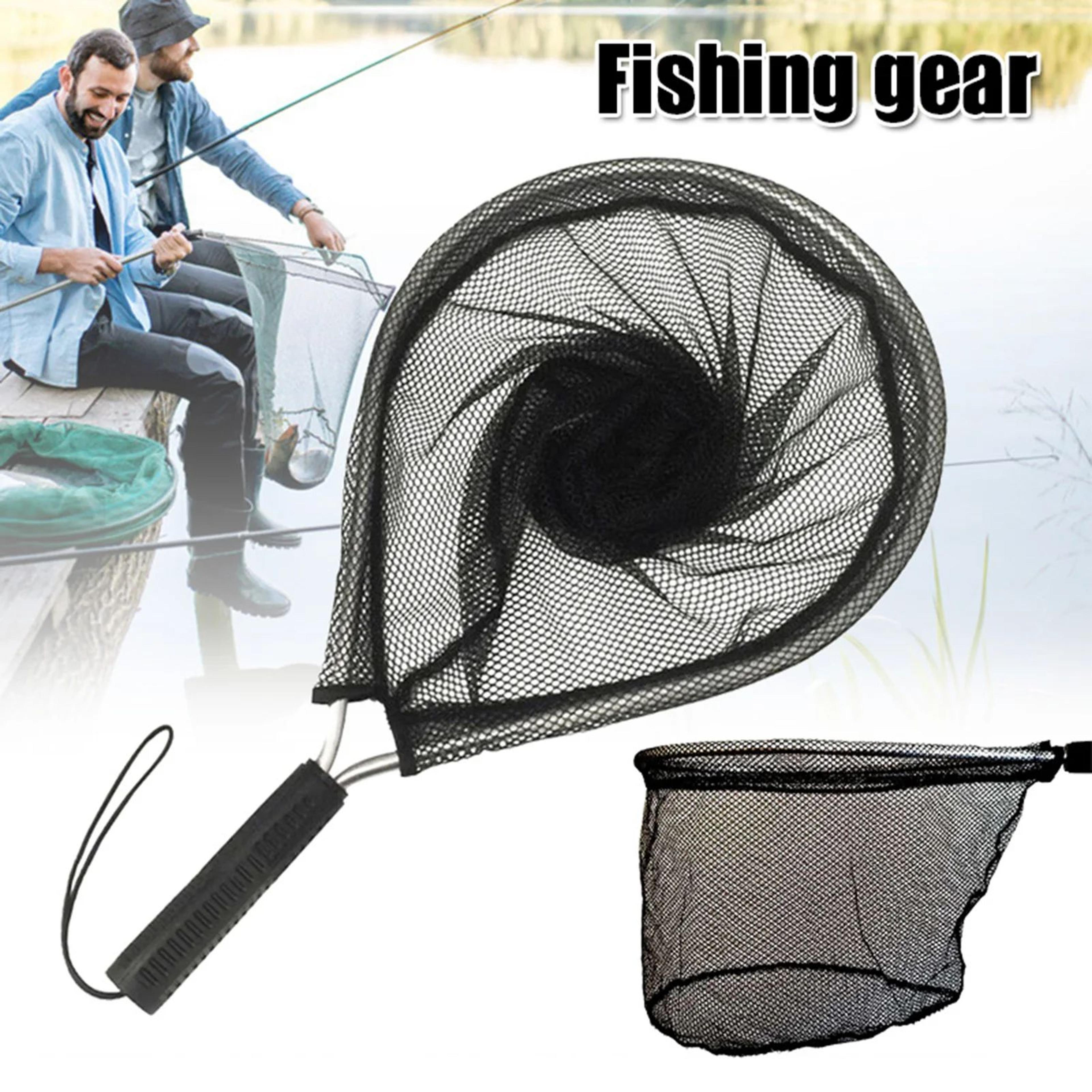 fly fishing landing net with knotless mesh and durable handle