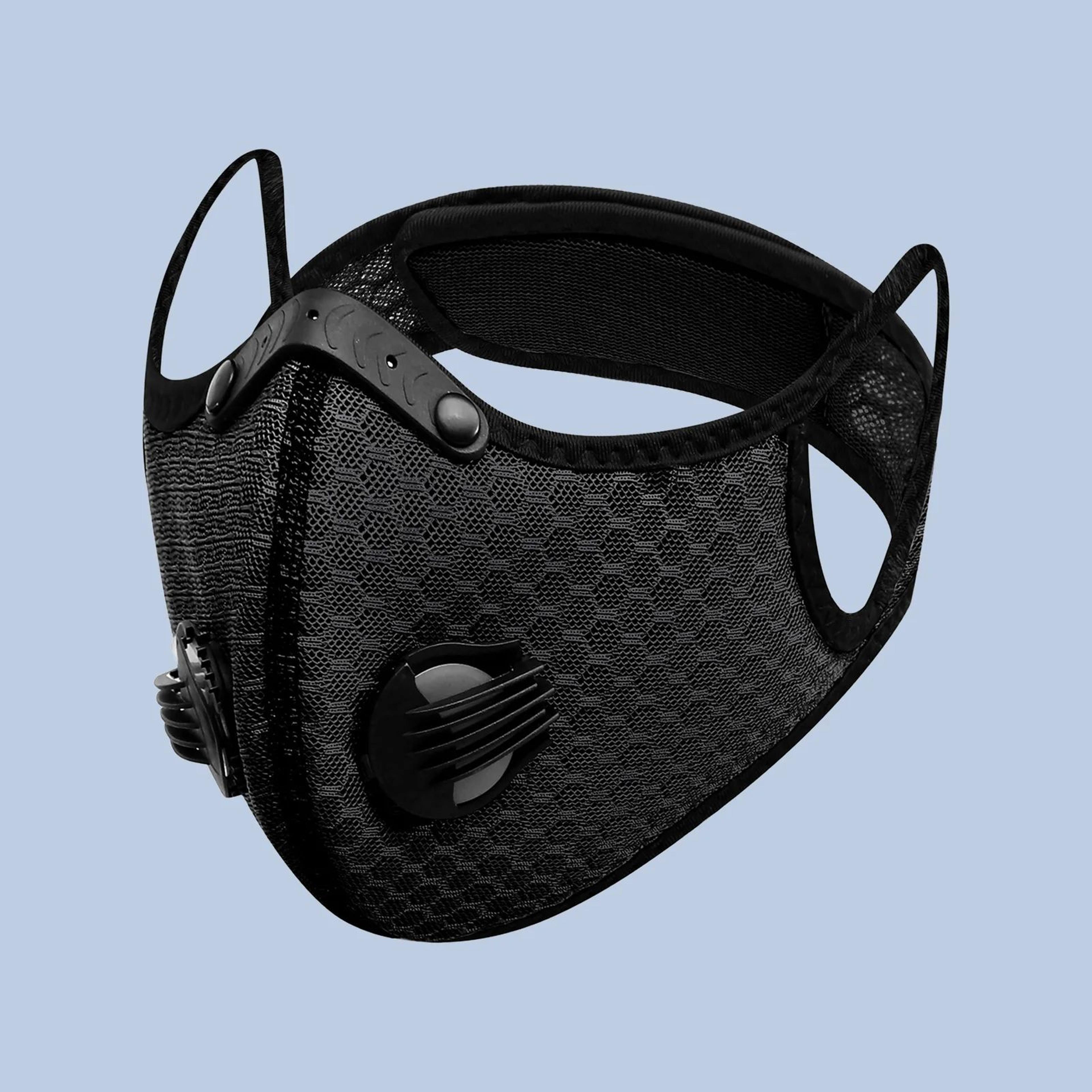 unisex windproof riding face mask with filters and valves