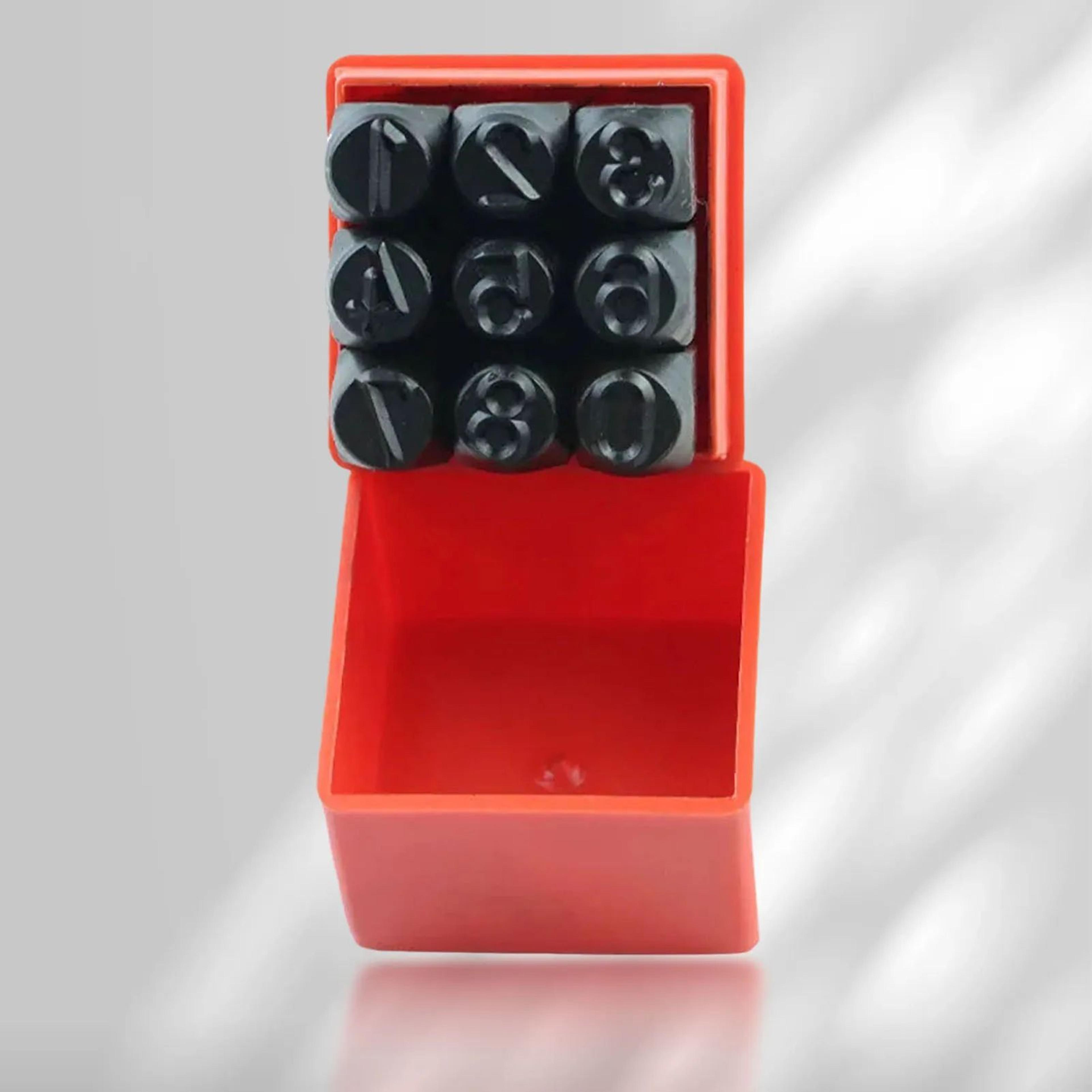 9 piece metal number stamp punch set