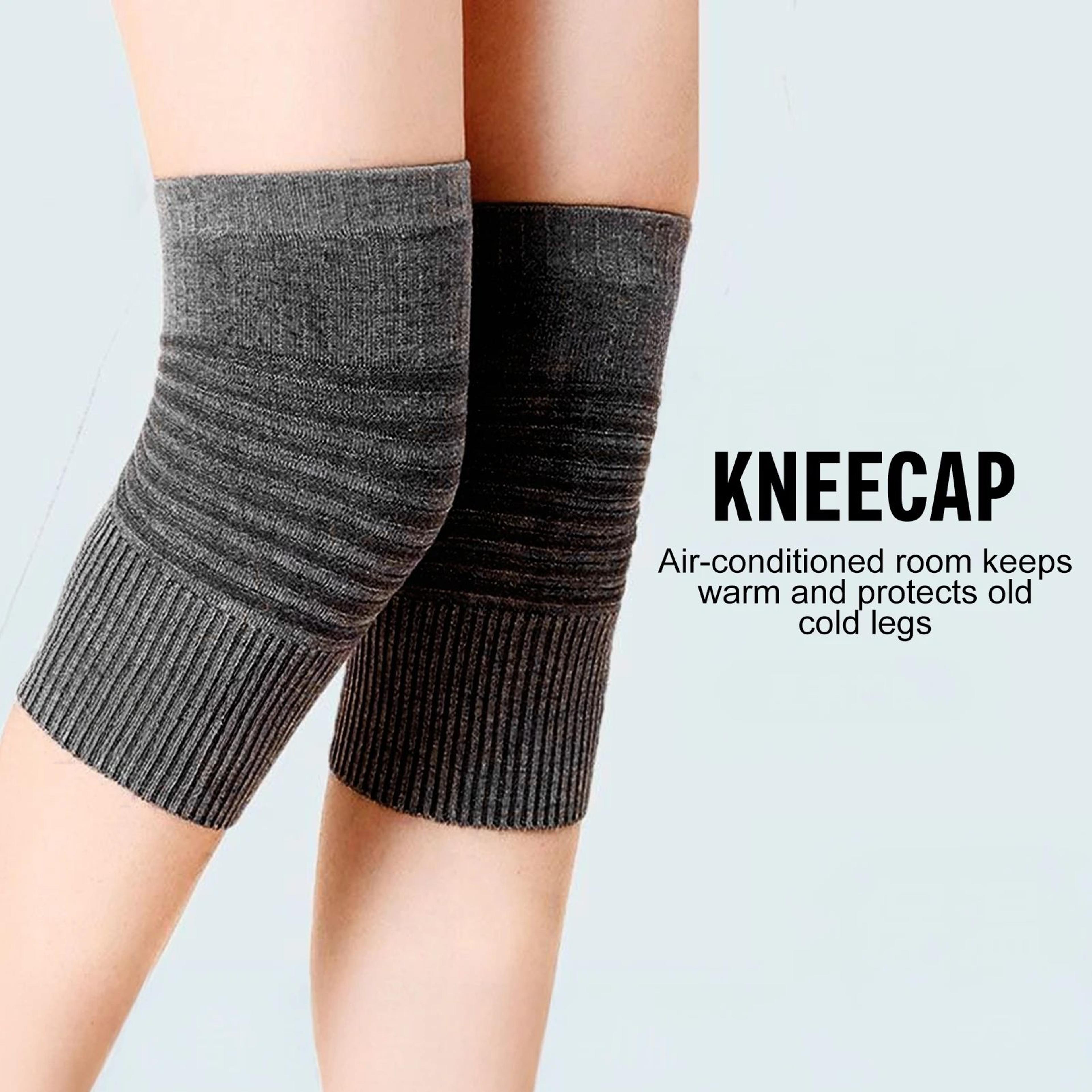 extra thick thermal knee warmers with reinforced support