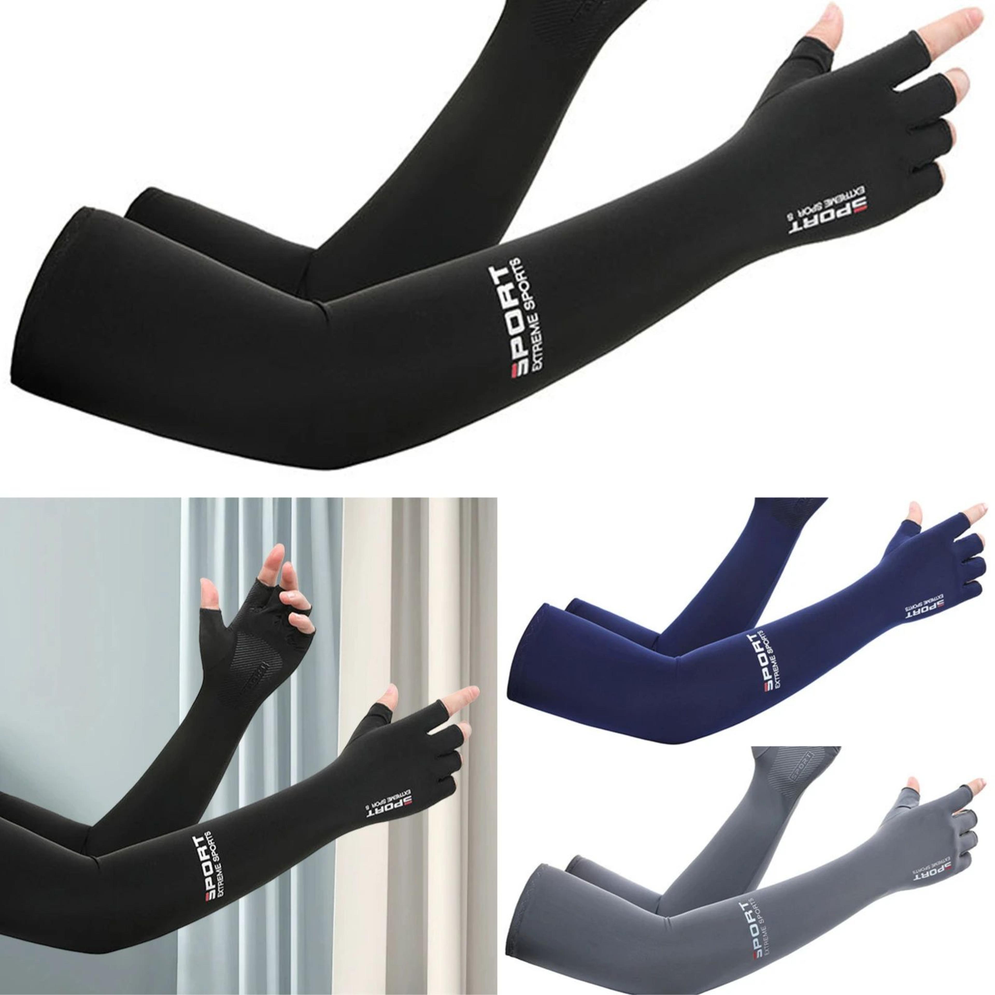 ice silk uv protection sports arm sleeves