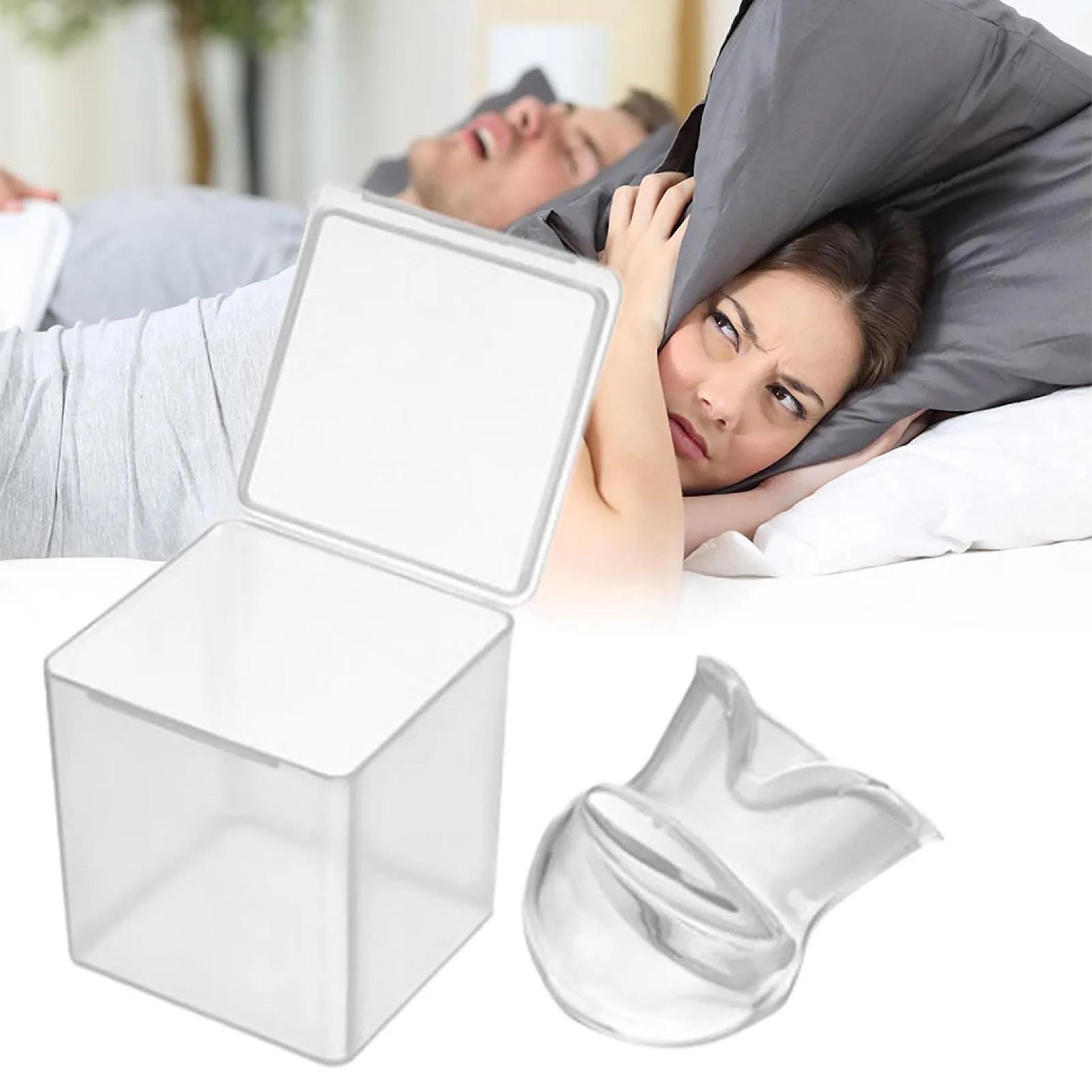 reusable tongue retaining mouthpiece for nighttime snoring support