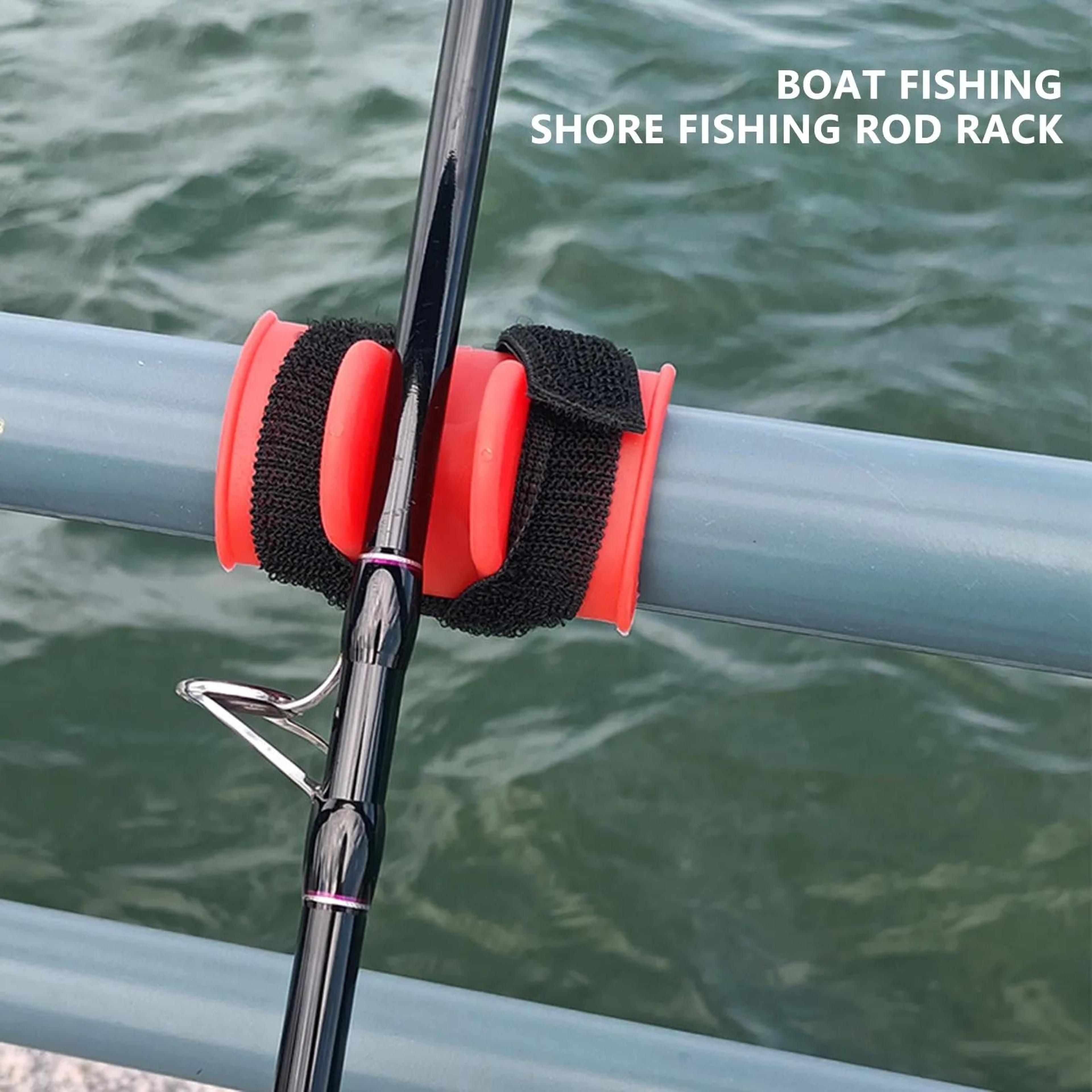 portable fishing rod holder straps adjustable carrying bracket