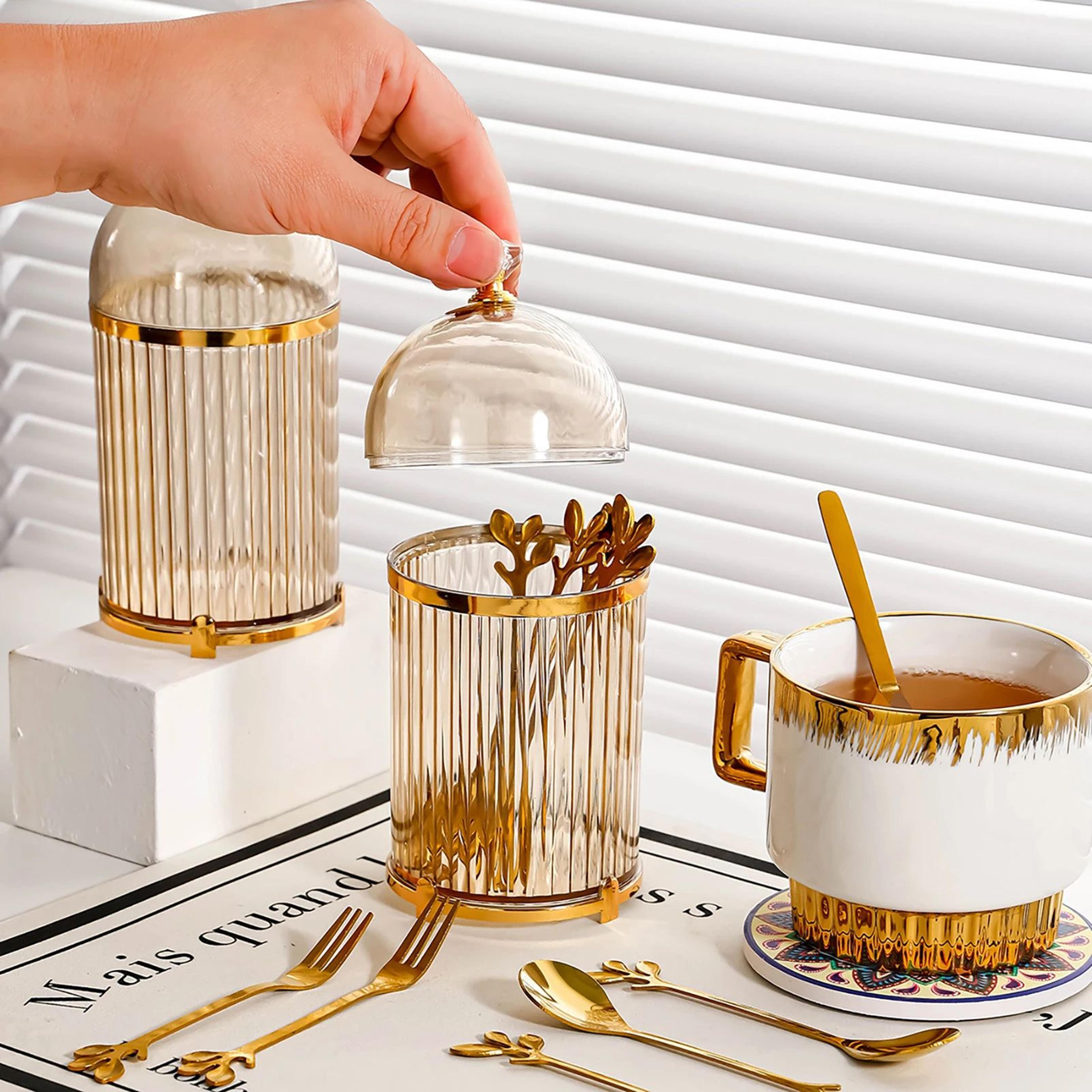 coffee spoon and dessert fork holder flatware organizer