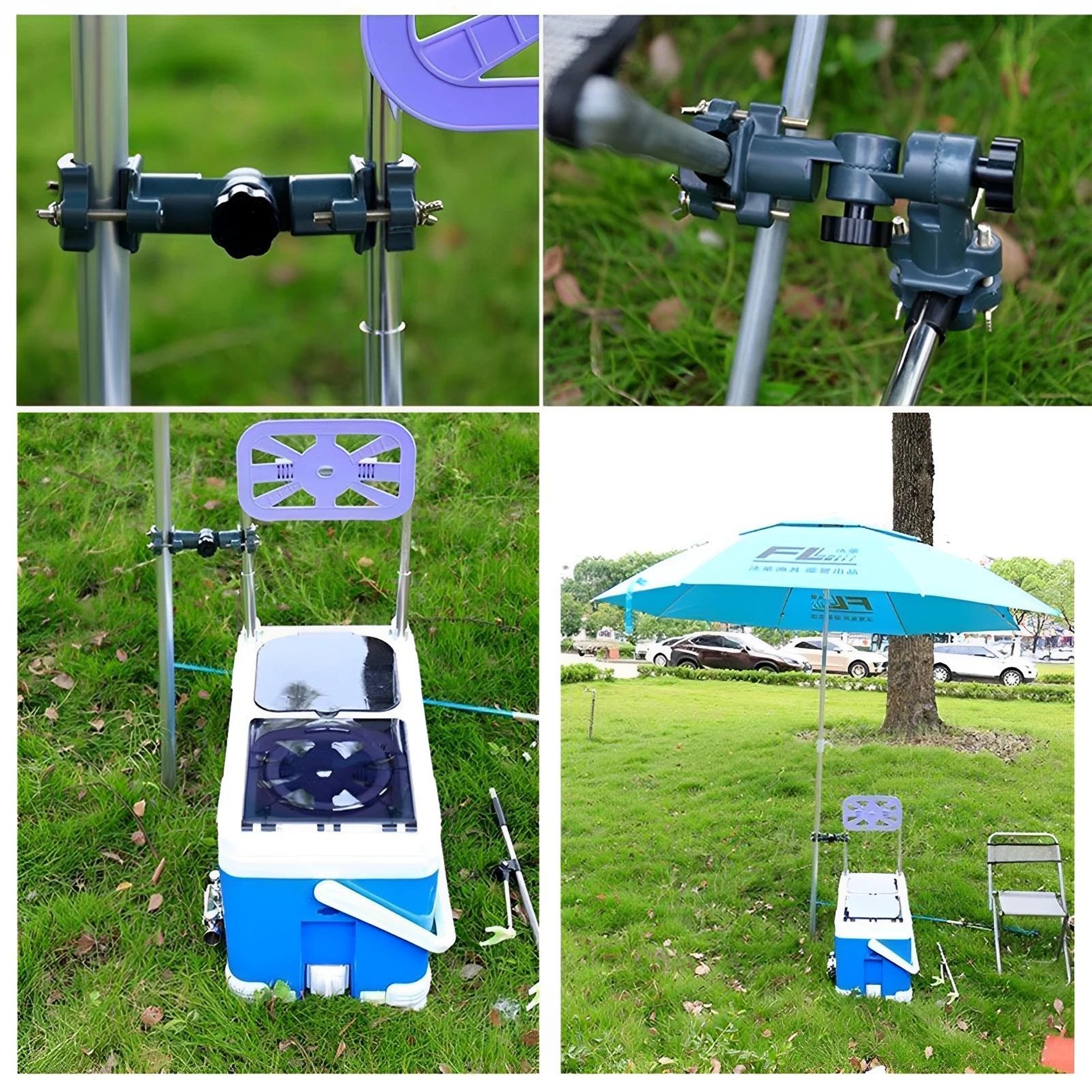 360 degree rotating adjustable umbrella holder for outdoor camping