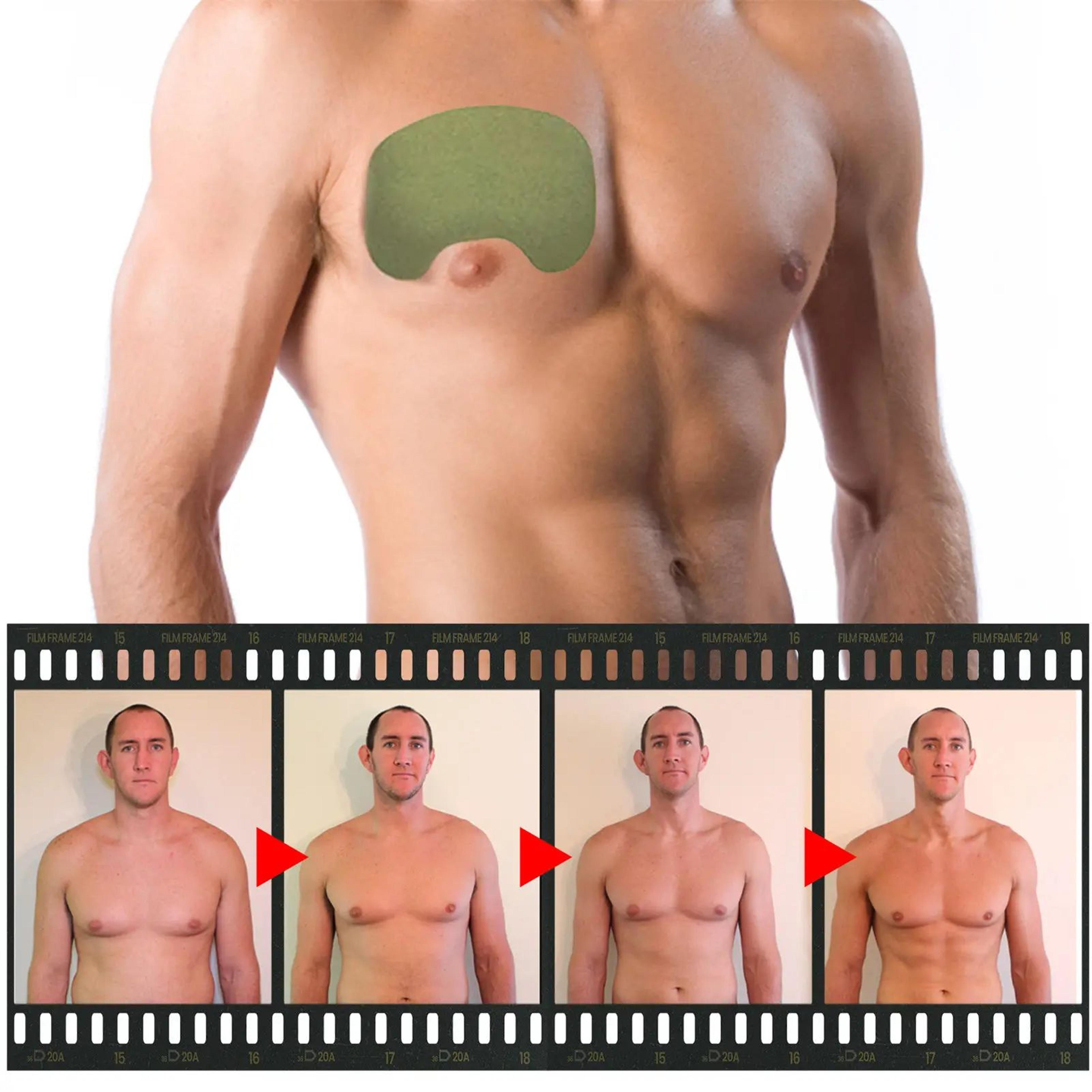 12 piece mens invisible chest lift adhesive stickers
