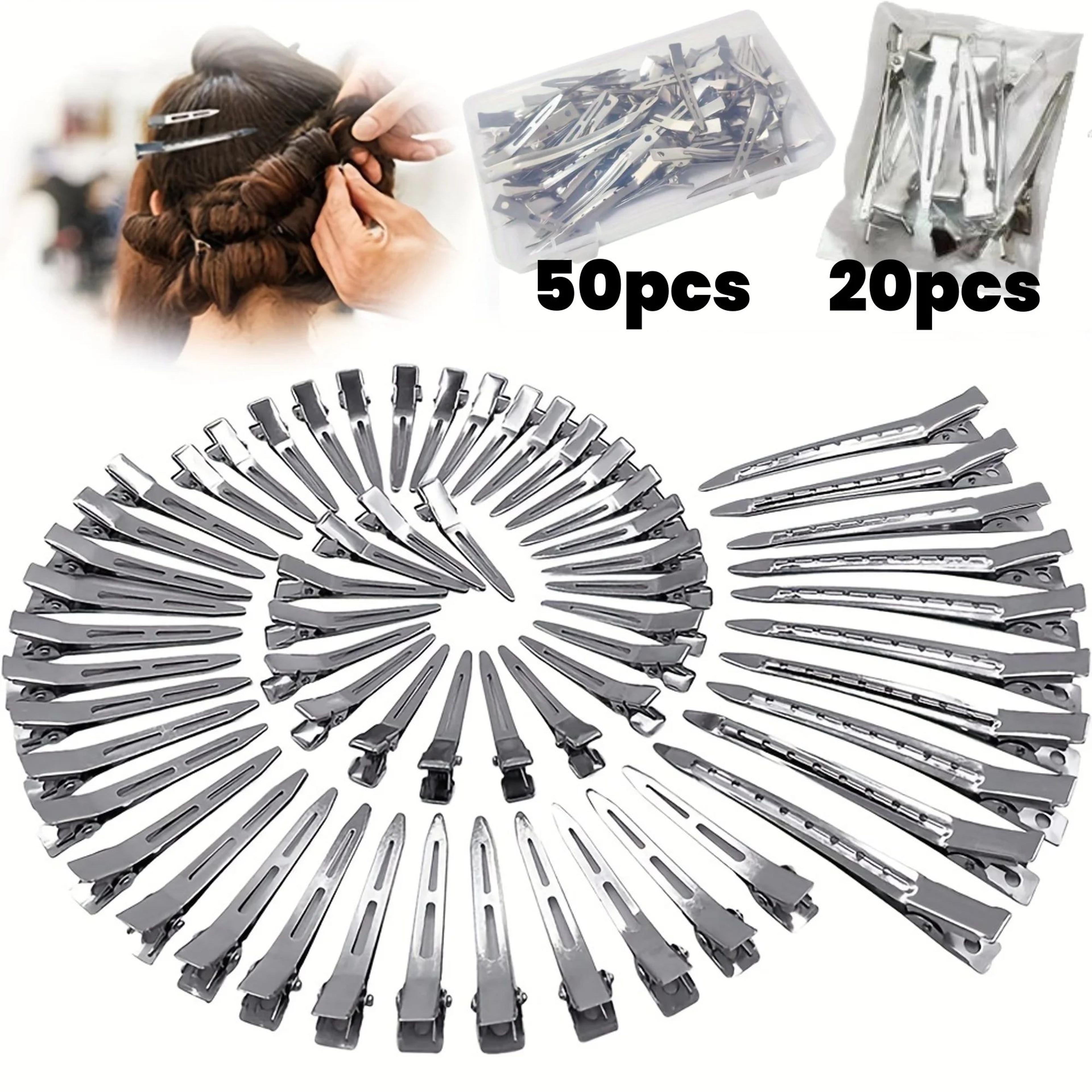metal duckbill hair clips for styling cutting and sectioning