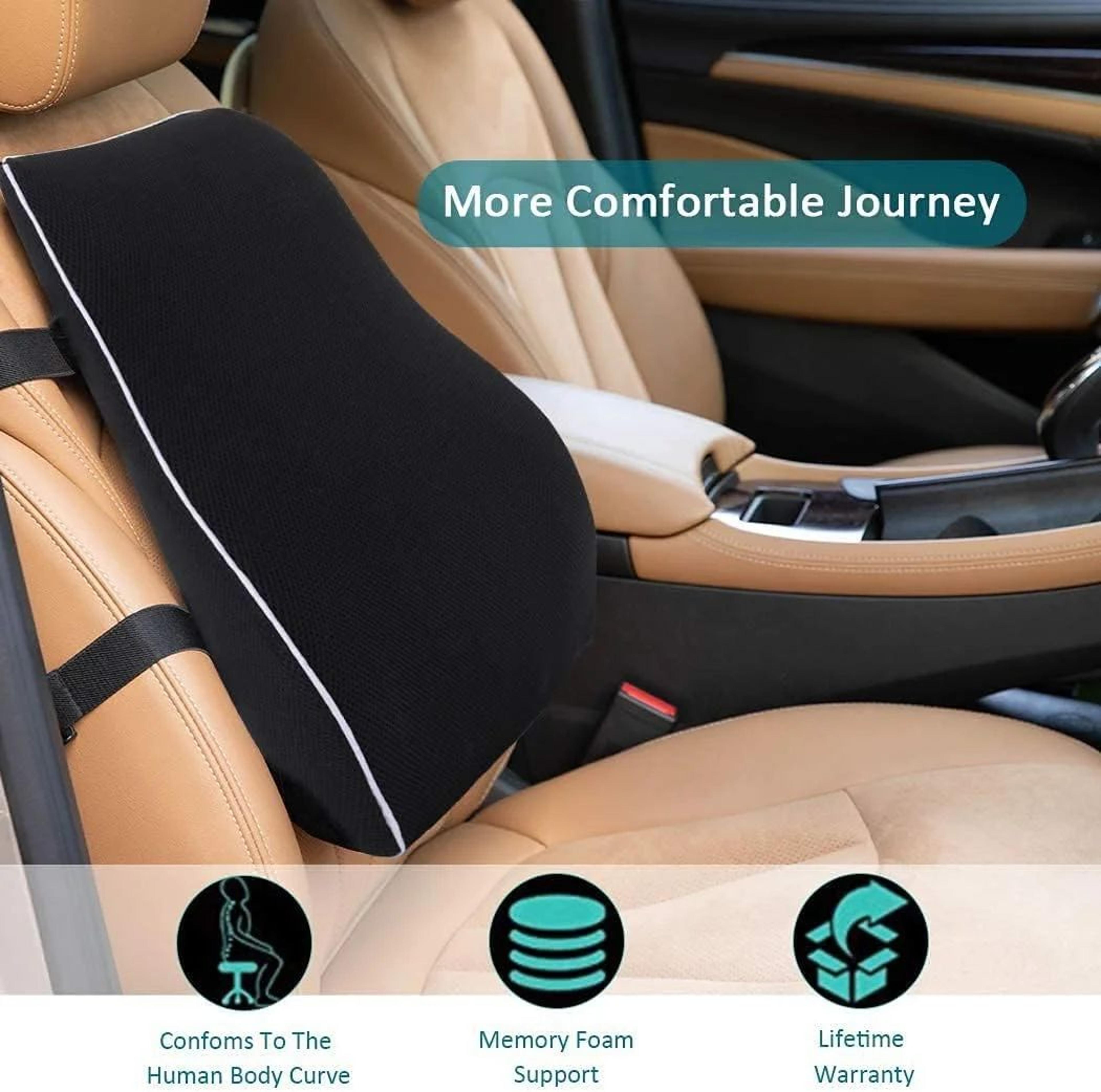 memory foam lumbar support pillow for car and office chair