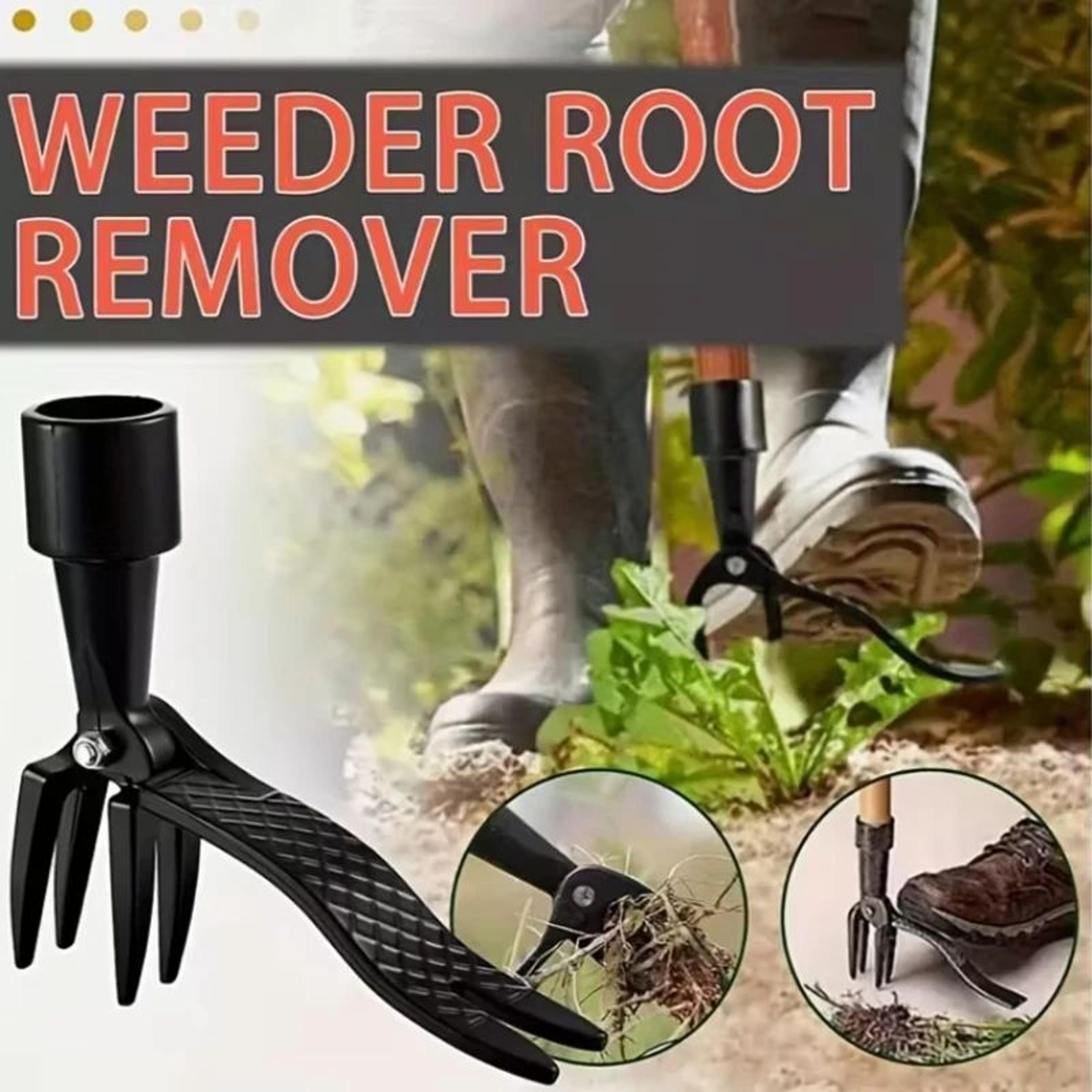 heavy duty 4 claw stand up weed puller with adjustable height