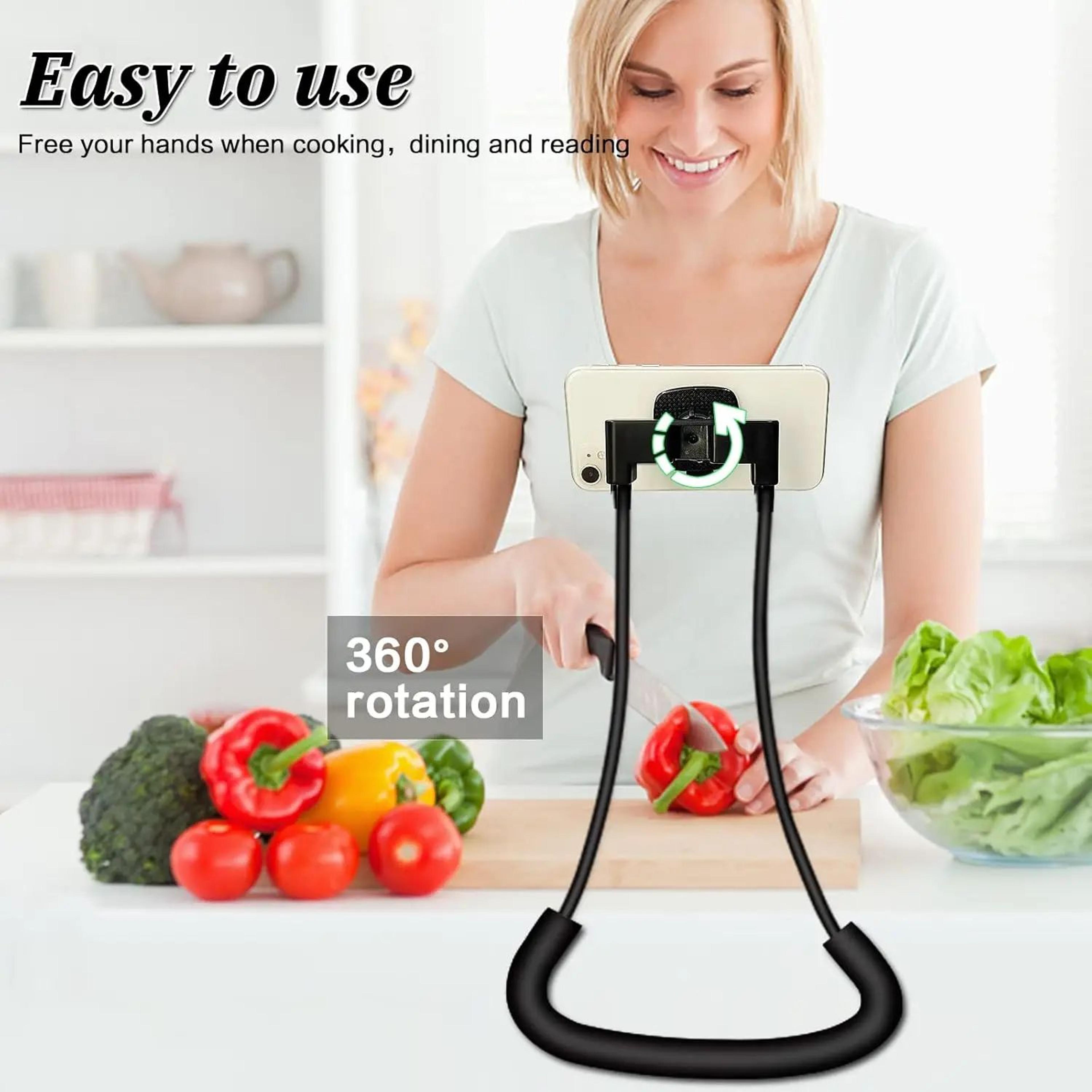 flexible neck phone holder with 360 degree rotation