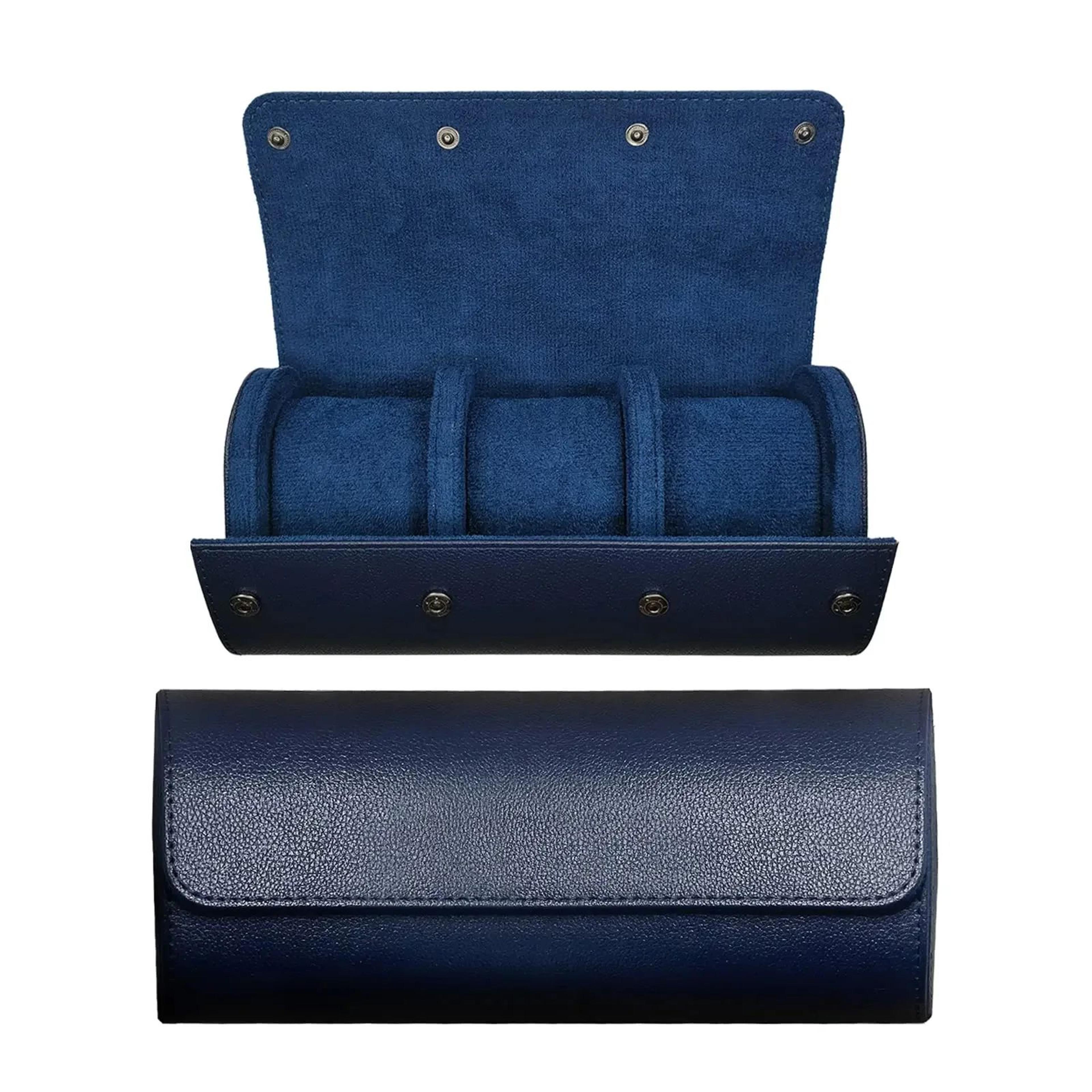 3 slot watch roll travel organizer and storage case
