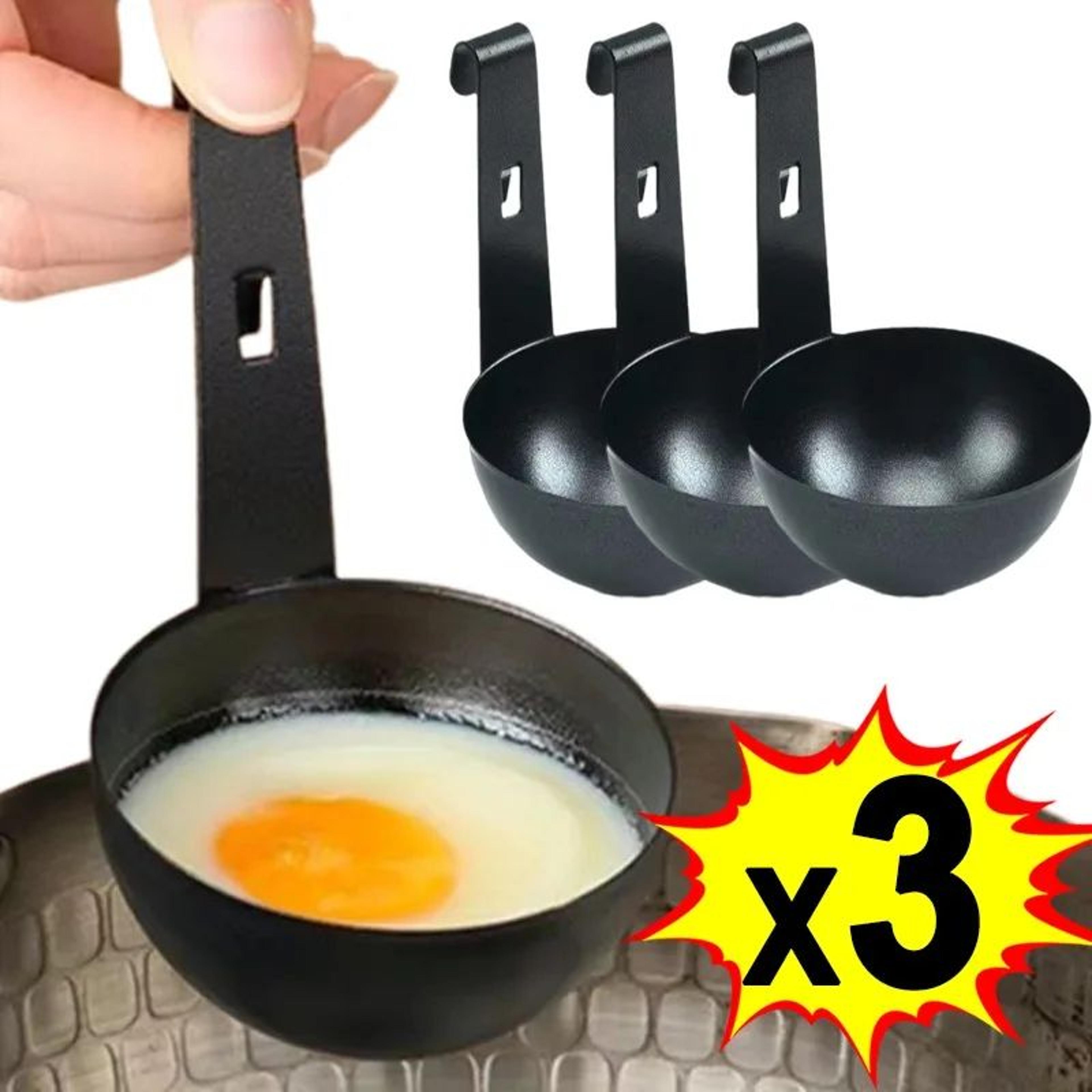 stainless steel non stick egg poacher with hanger hook