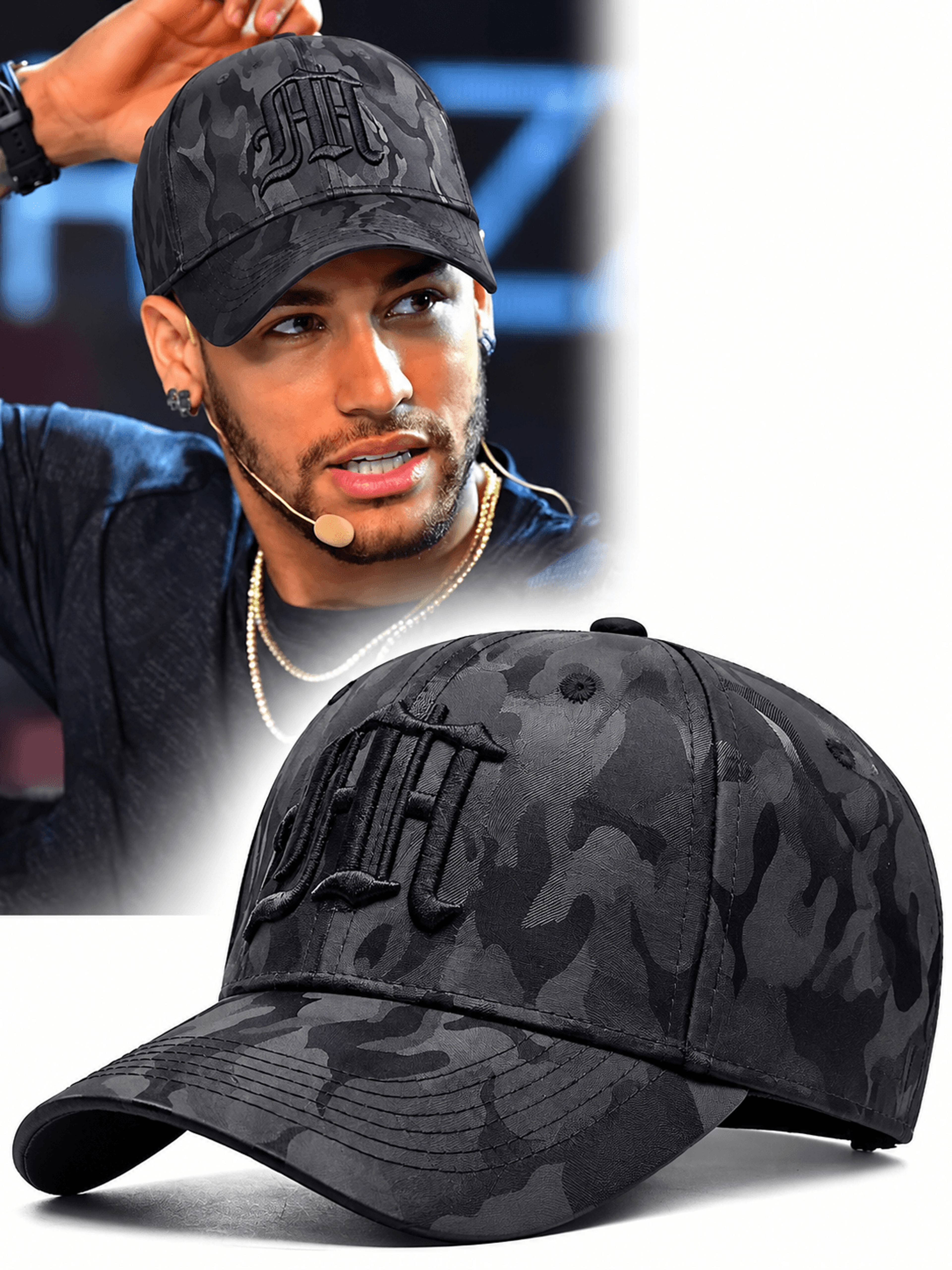 camouflage embroidered tactical baseball cap for men