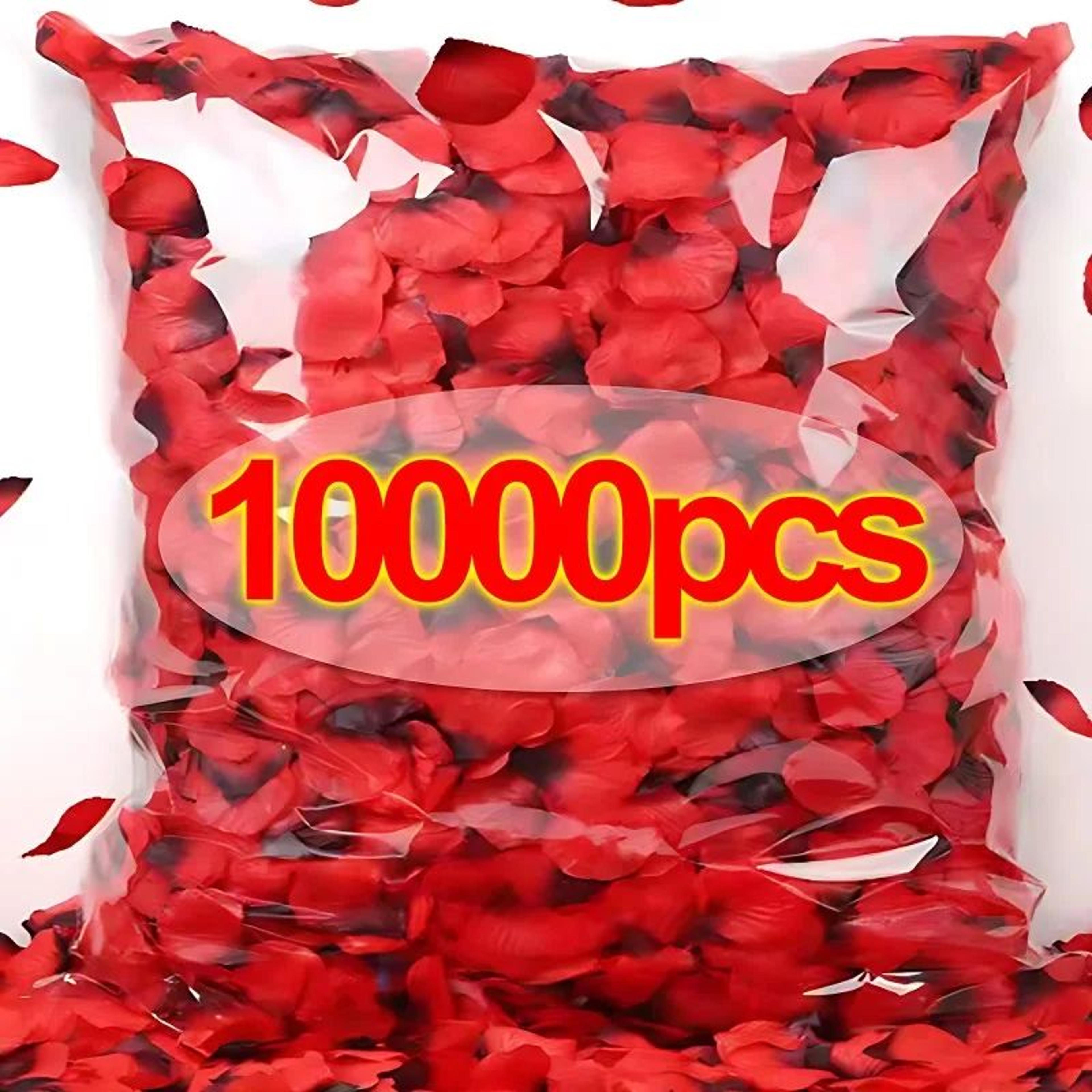 artificial red rose petals for weddings and romantic party decor