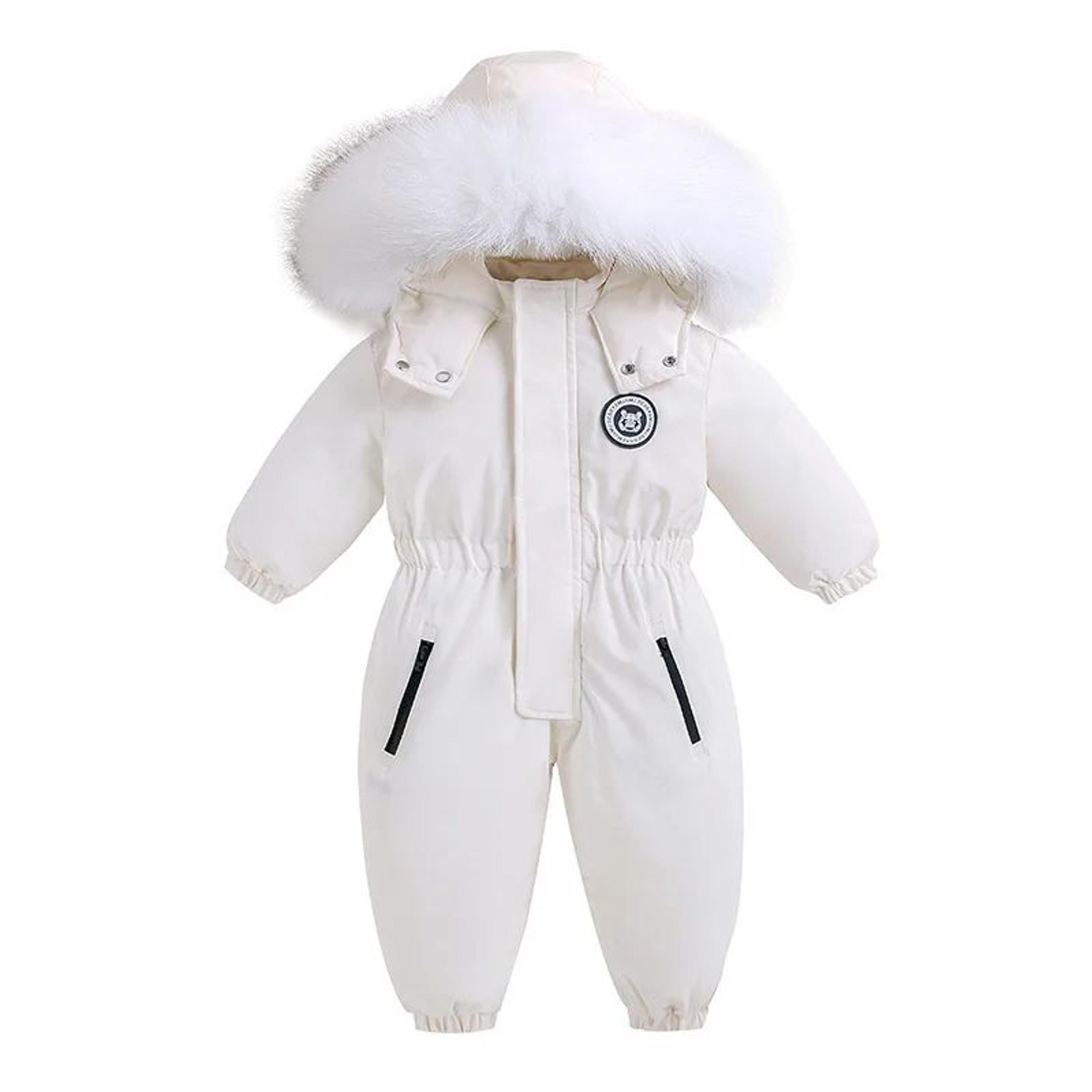 baby and toddler winter jumpsuit with warm velvet lining