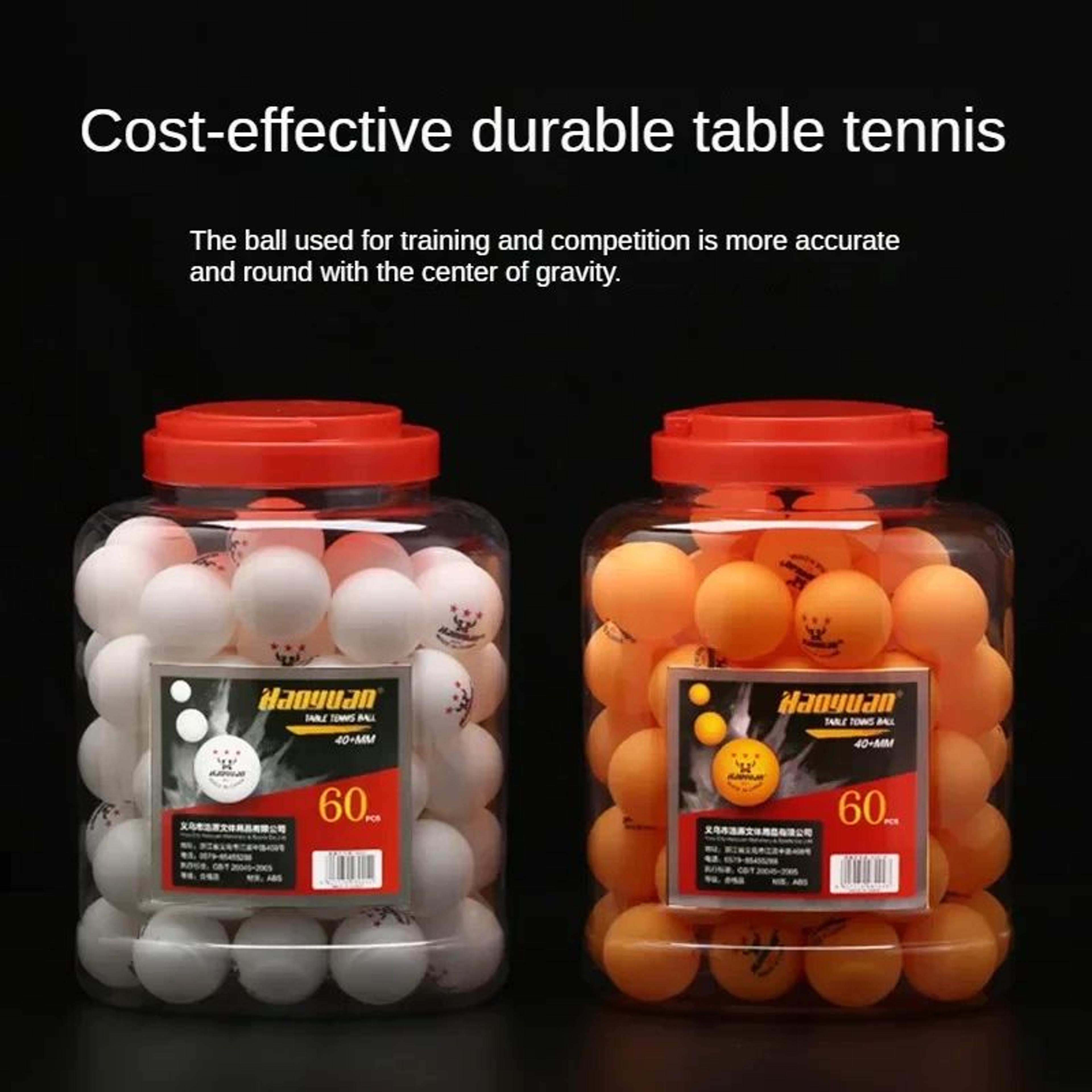60pcs 3 star abs table tennis balls for training and match practice