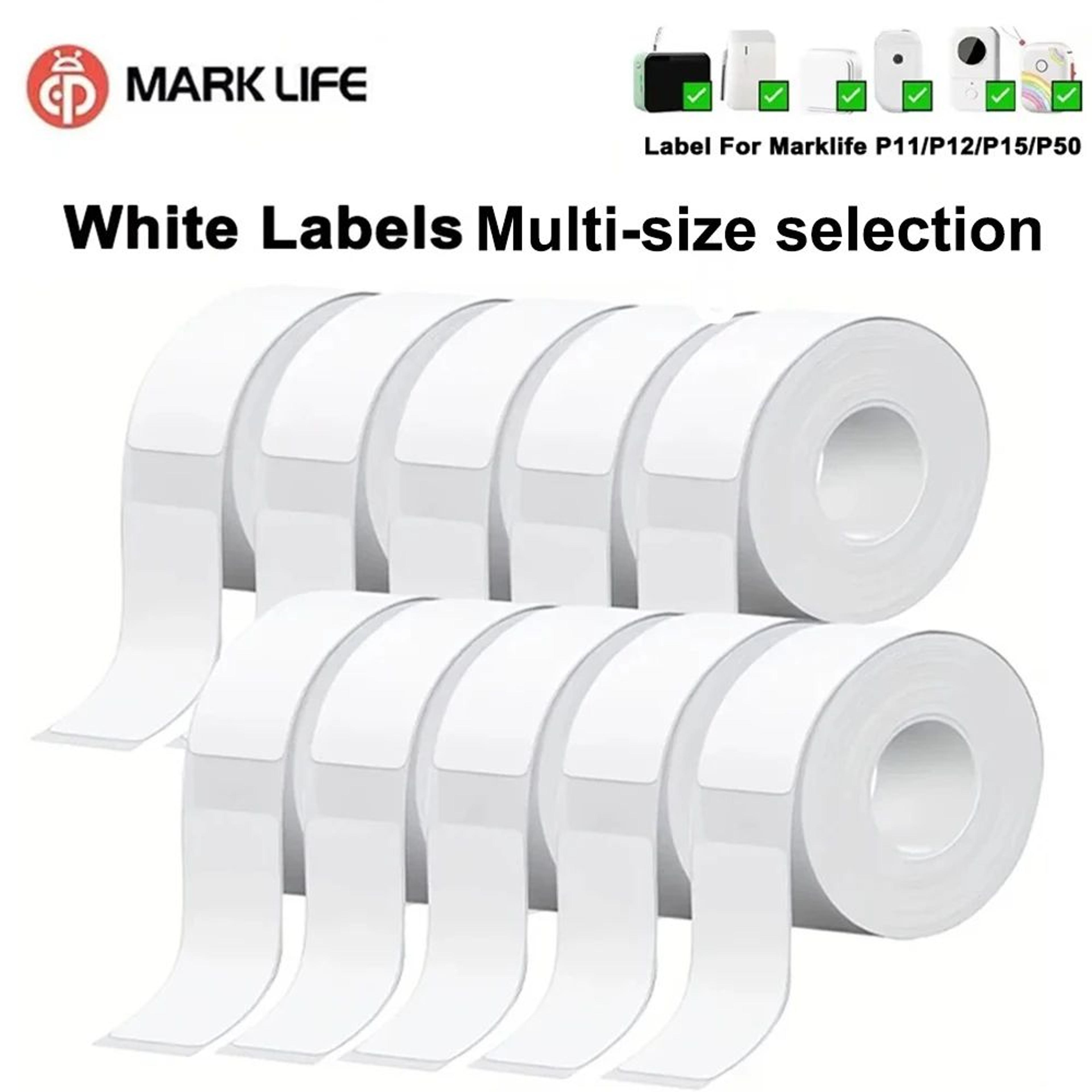 marklife self adhesive thermal label rolls for mini portable printers