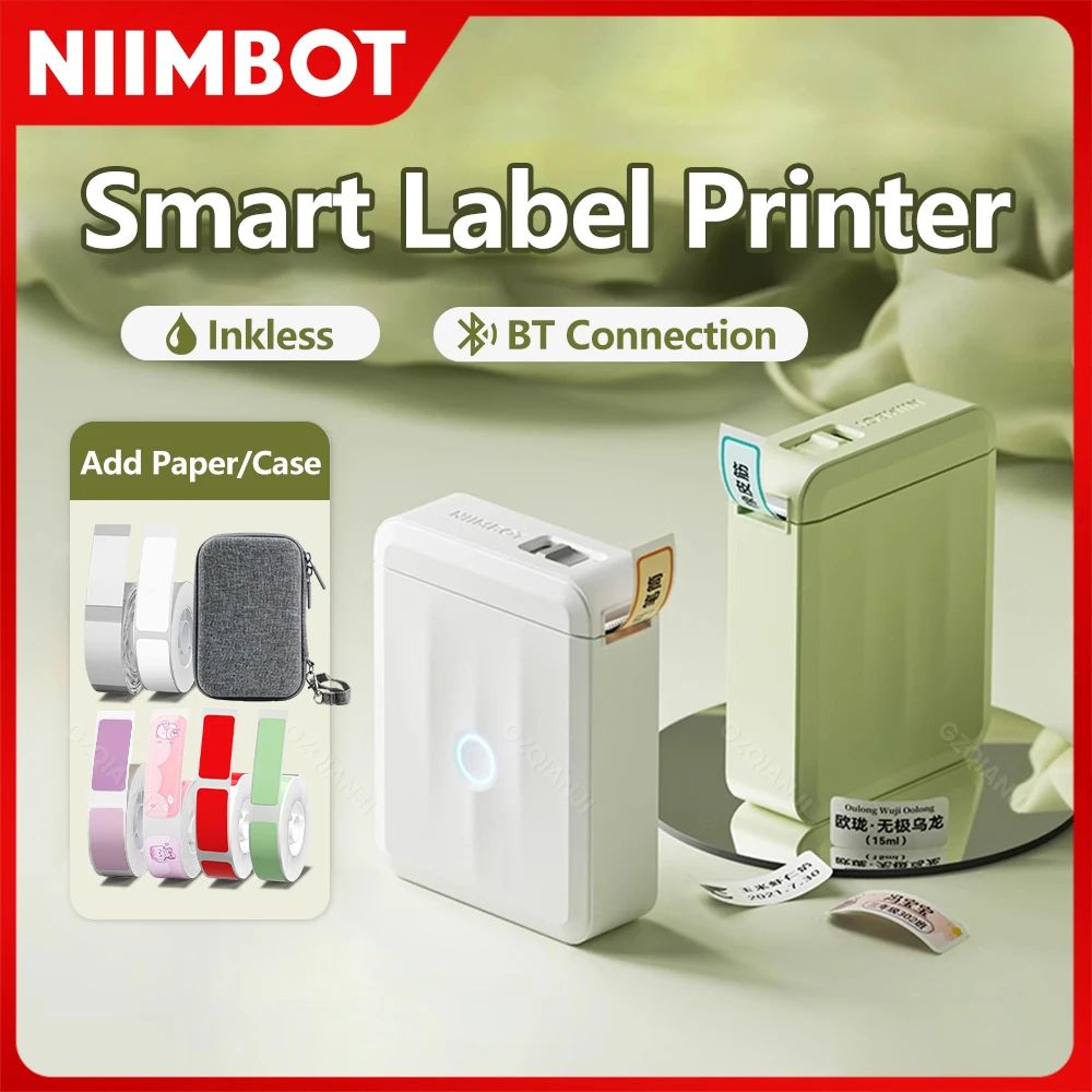 niimbot d110 mini bluetooth inkless label printer for office and school