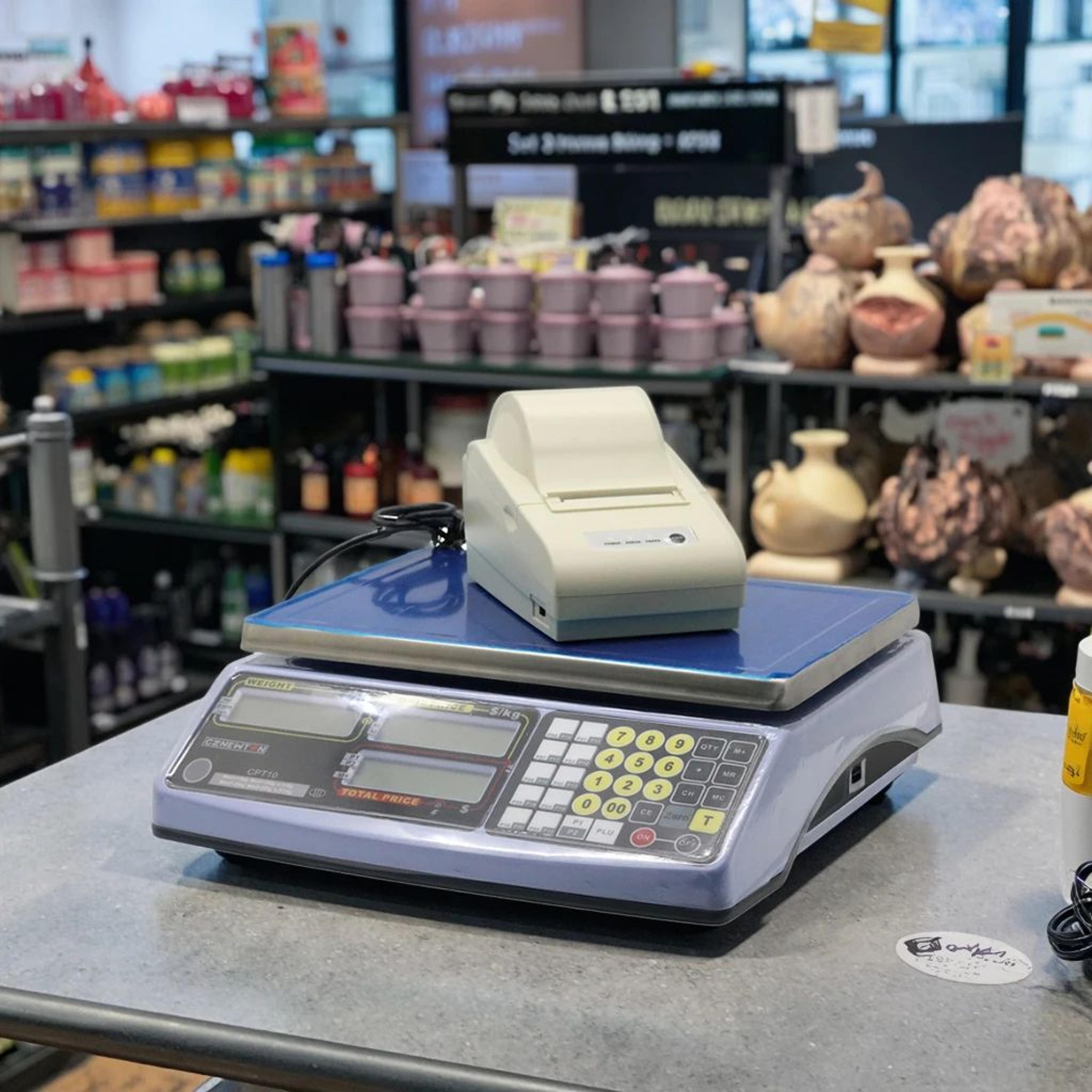 58mm thermal label and receipt printer for retail scales