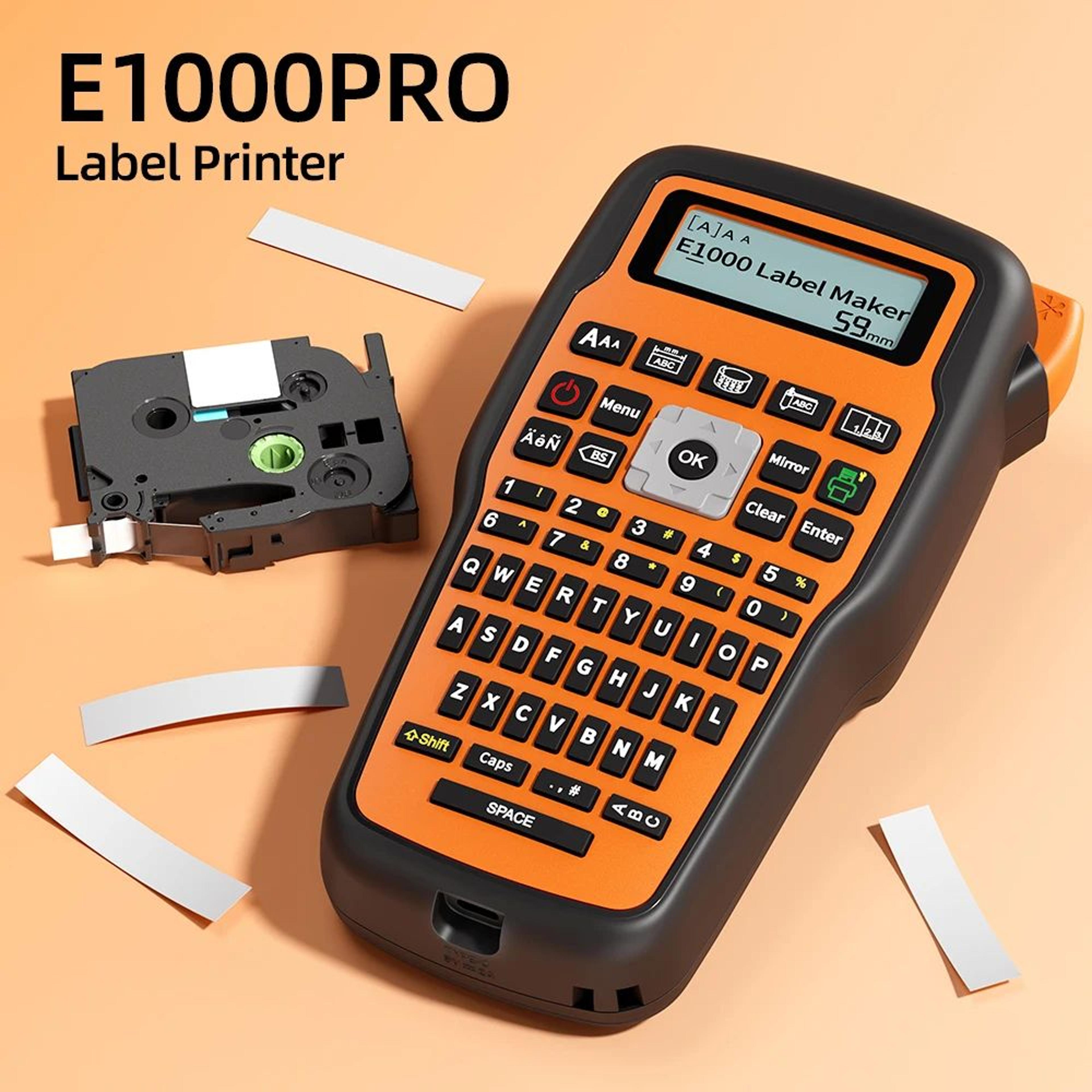 e1000 pro portable industrial label maker with qwerty keyboard