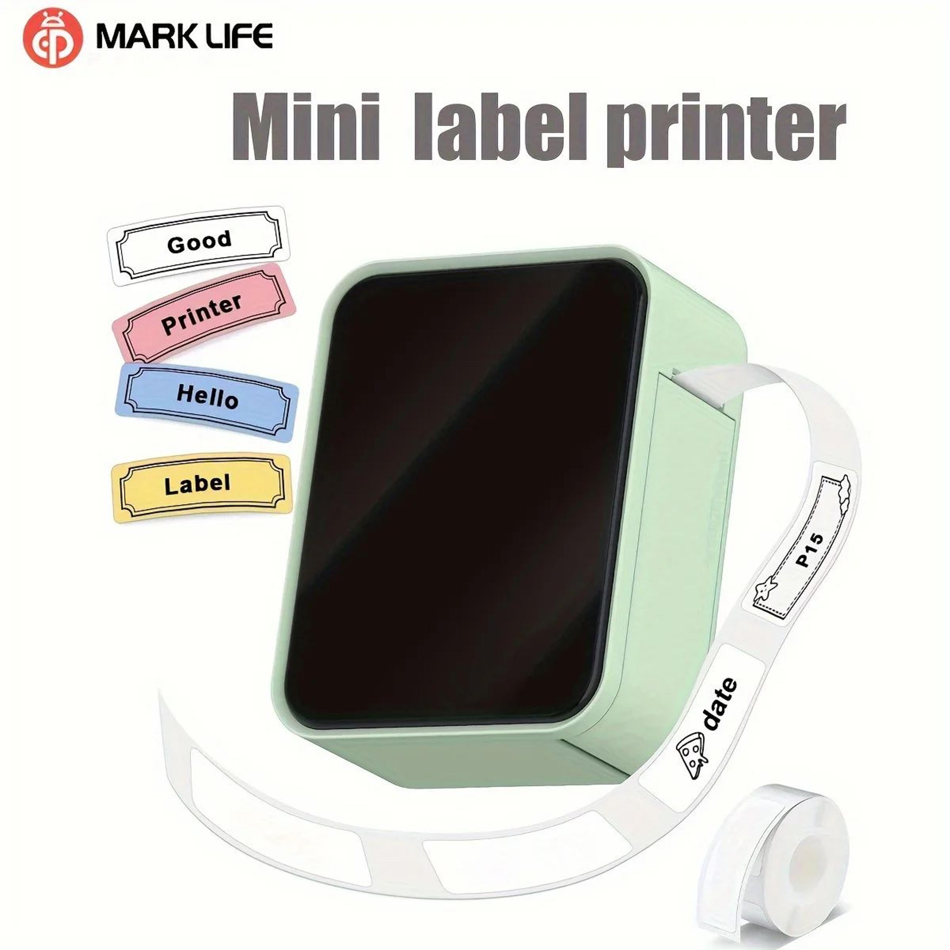 marklife p15 mini bluetooth thermal labeling sticker printer for home and office