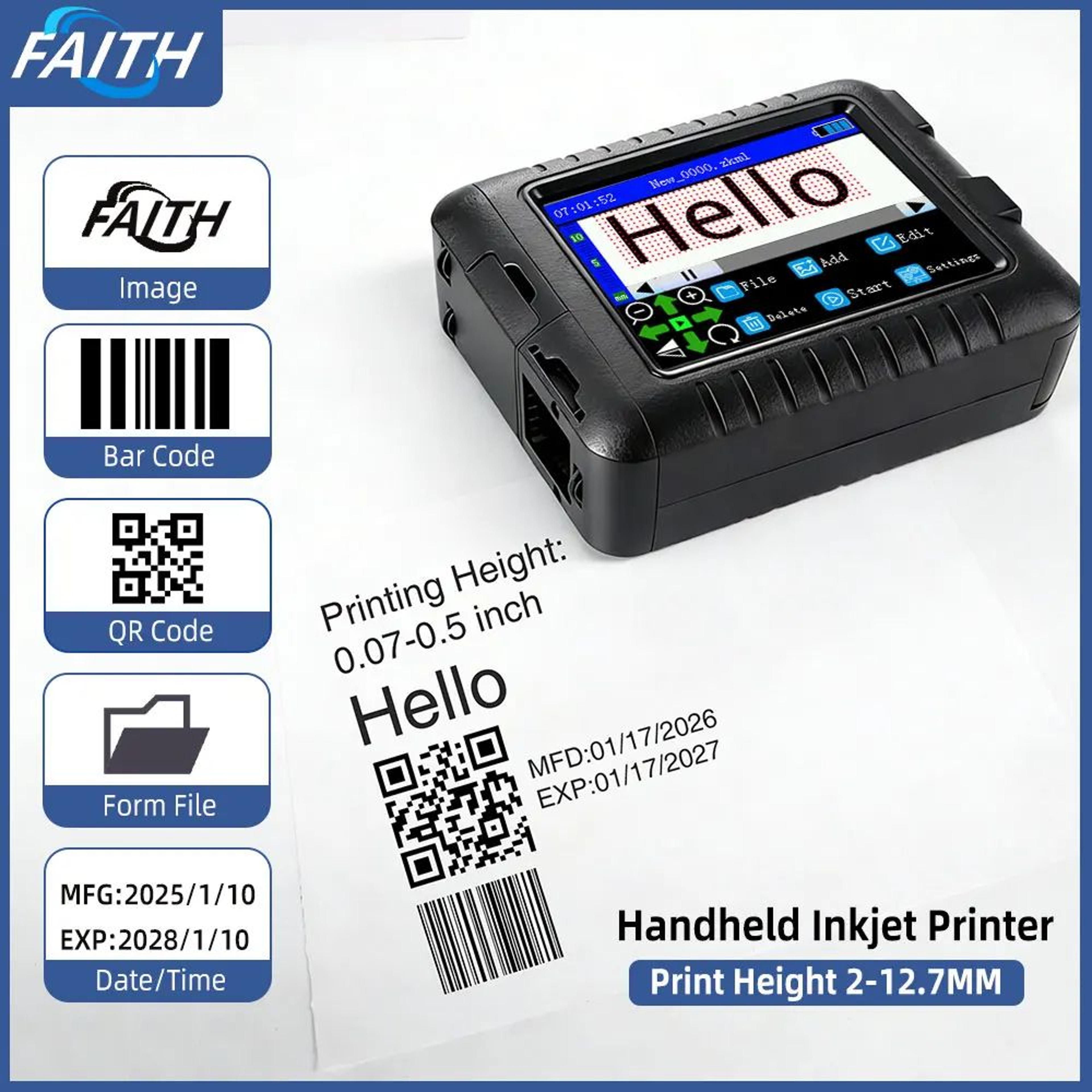 faith kd360m portable thermal shipping label and barcode printer