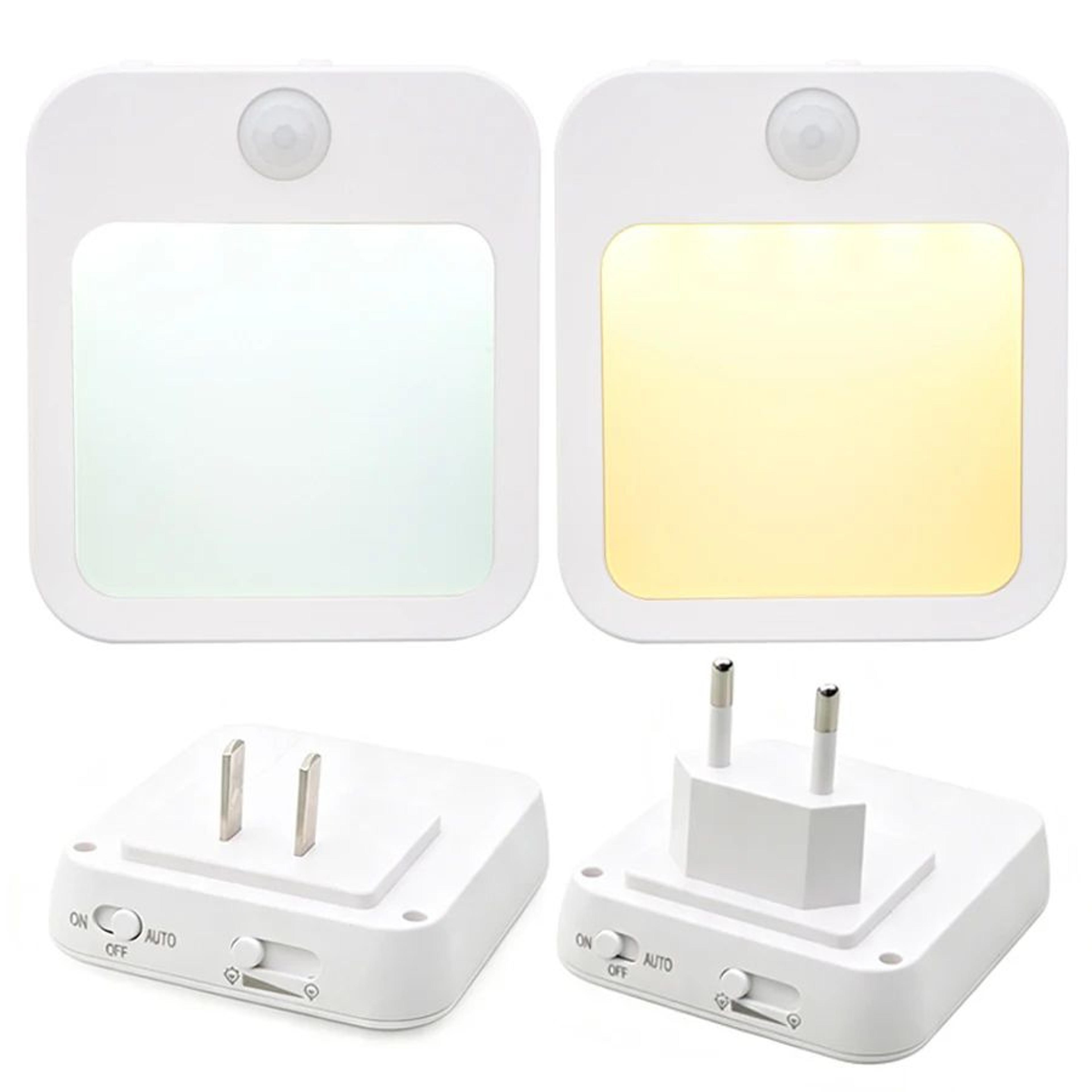 motion sensor led plug in night light for hallways and bedrooms