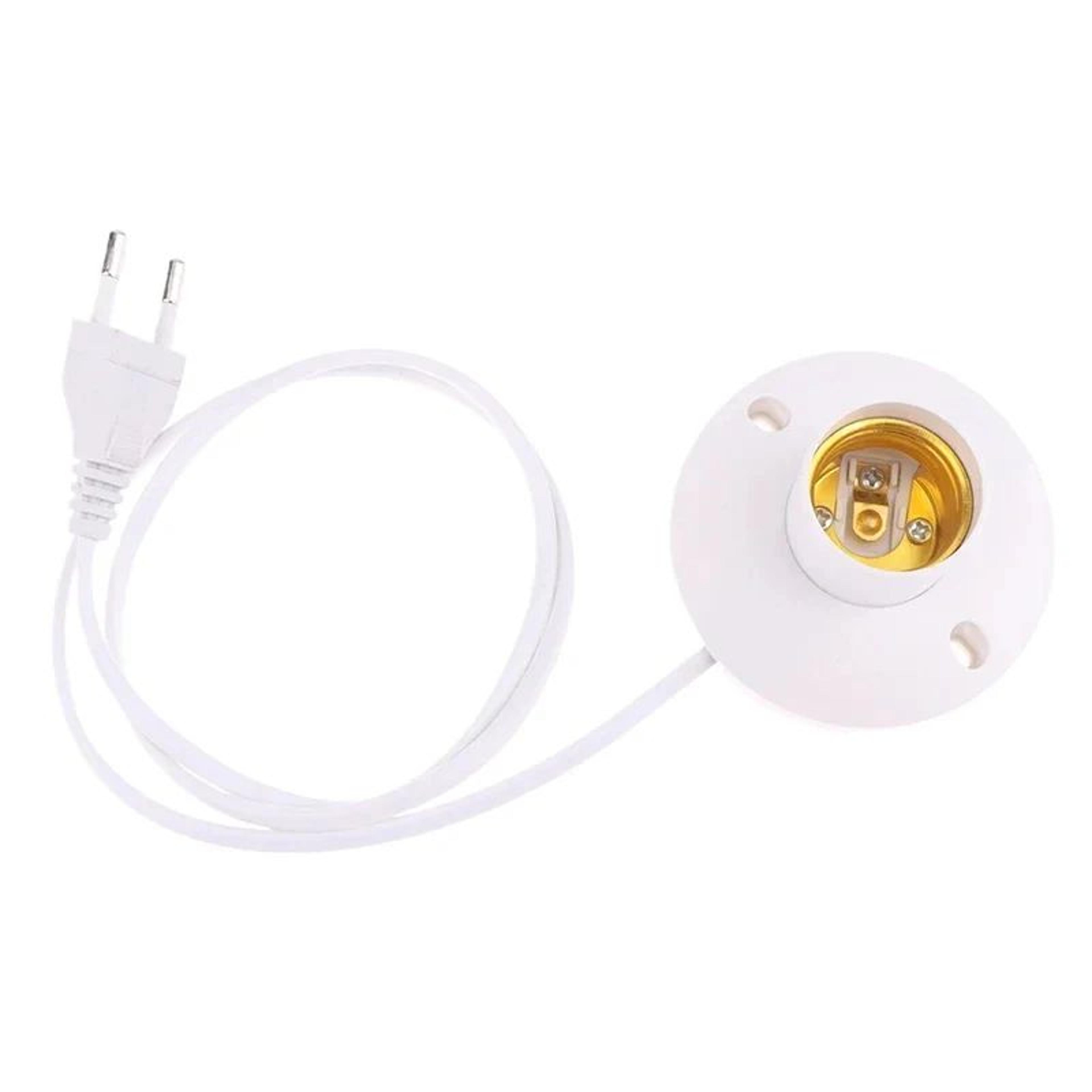 e27 table lamp holder base with cable and eu plug