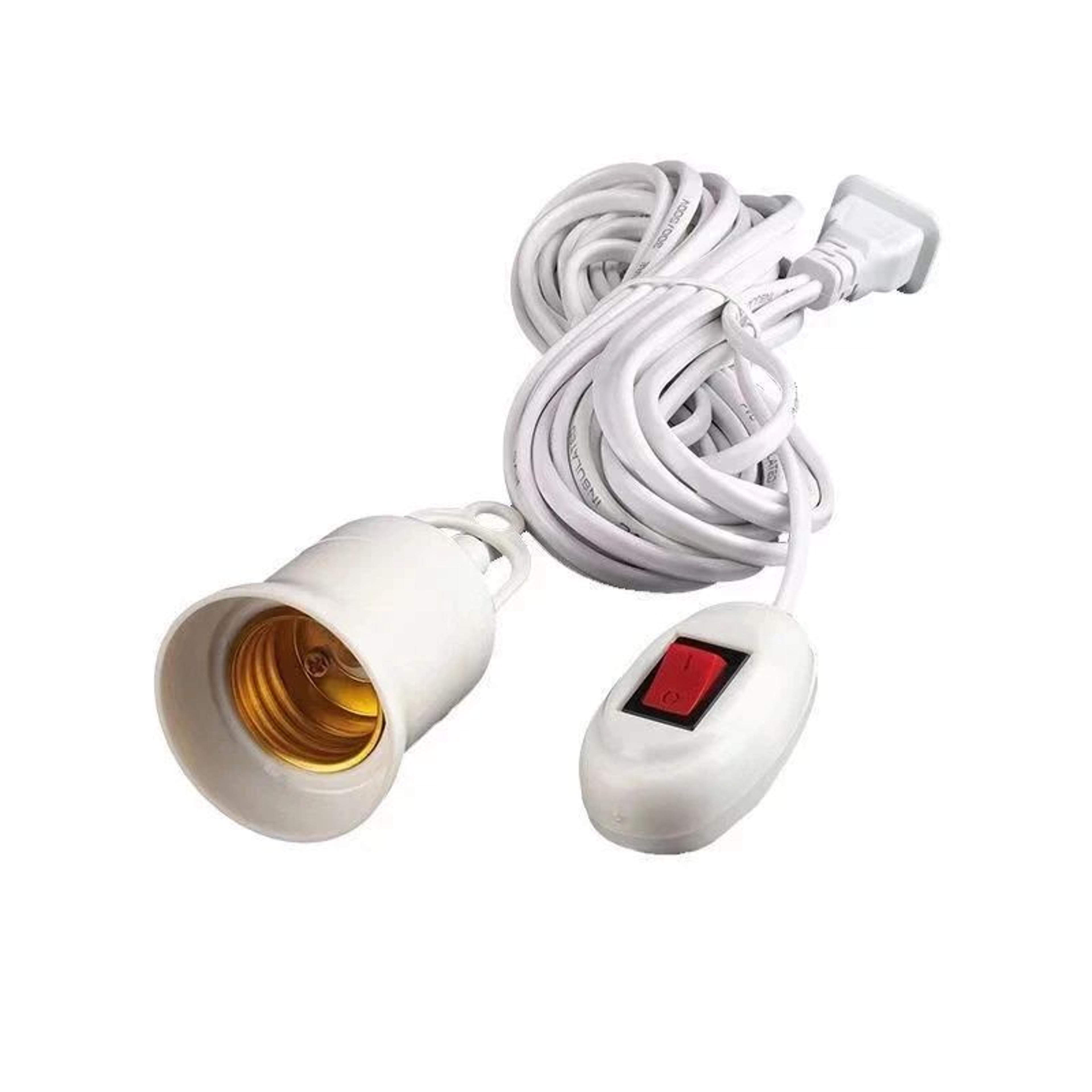 e27 hanging lamp holder with switch and 5m or 10m cable