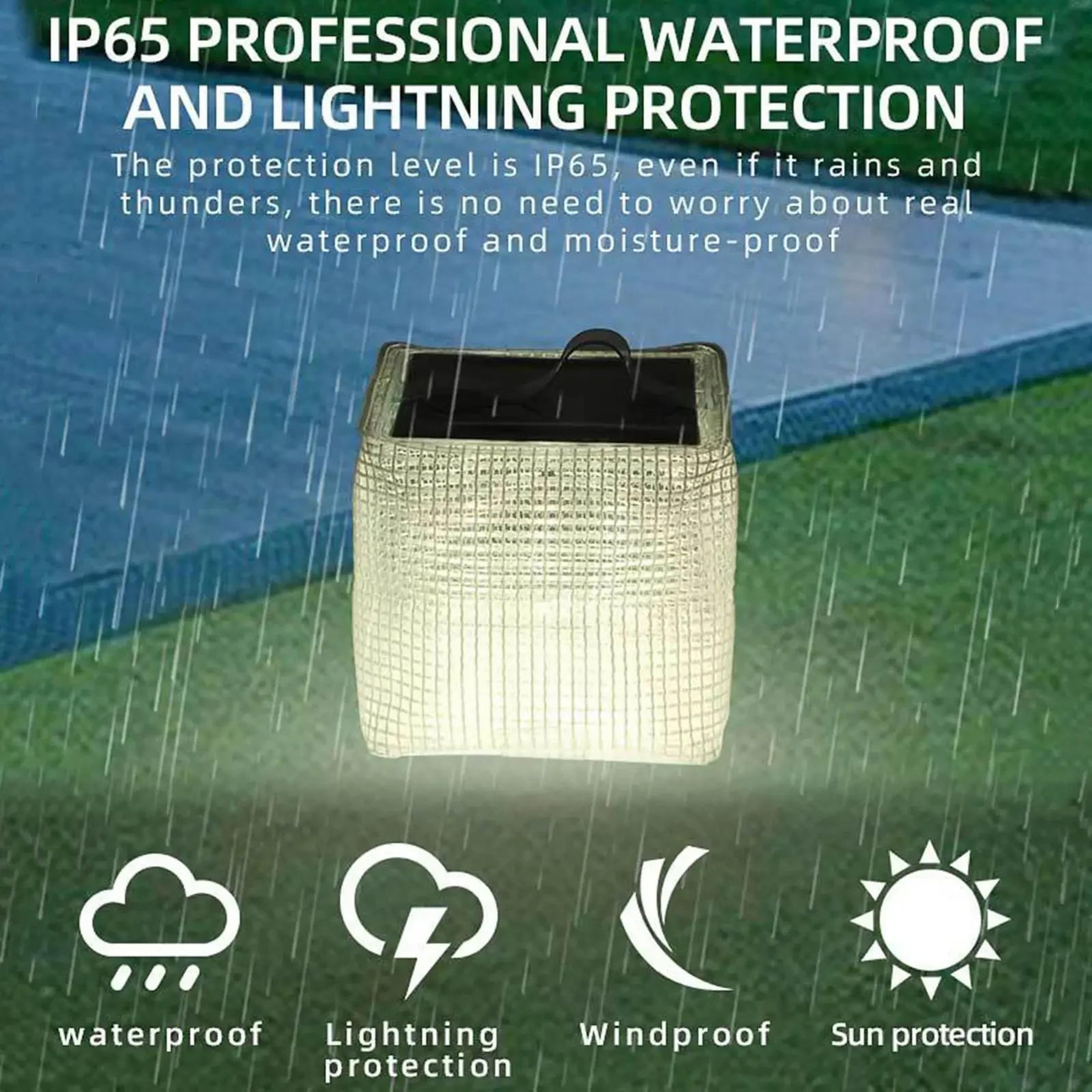 lightweight portable solar camping light for outdoor and garden use