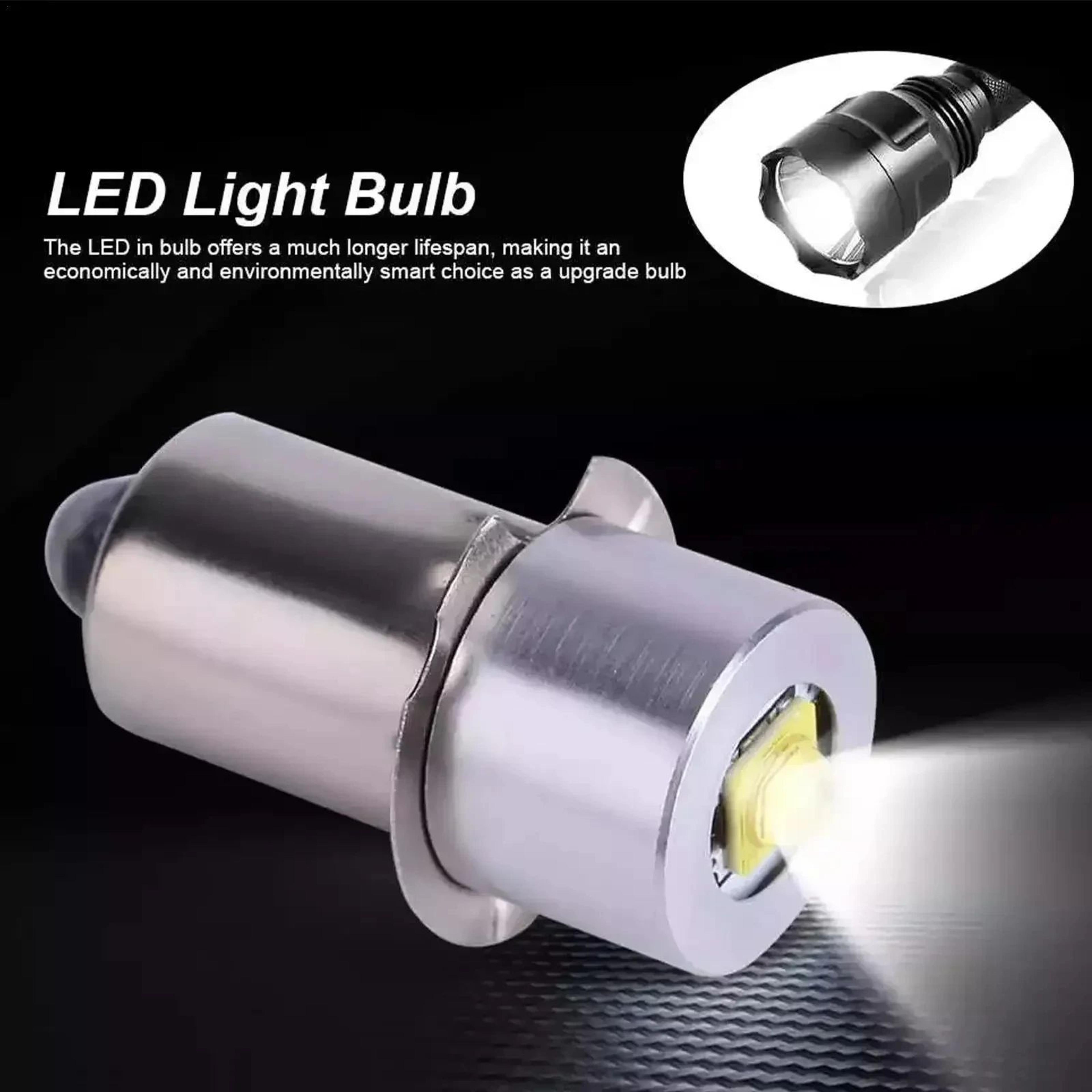 led replacement bulb for flashlights and work lamps in white or warm white