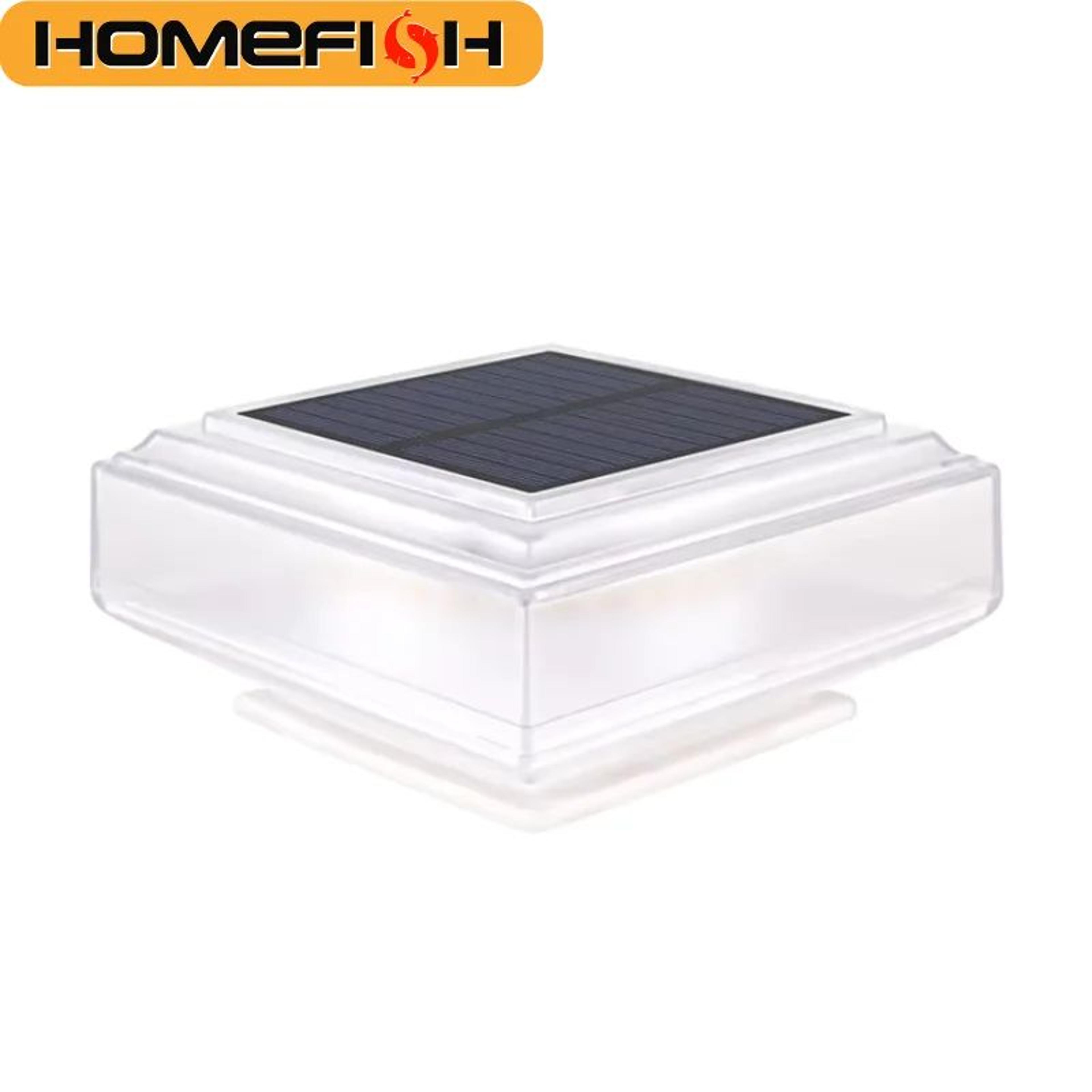 homefish 30 led solar post cap light for garden and fence decoration